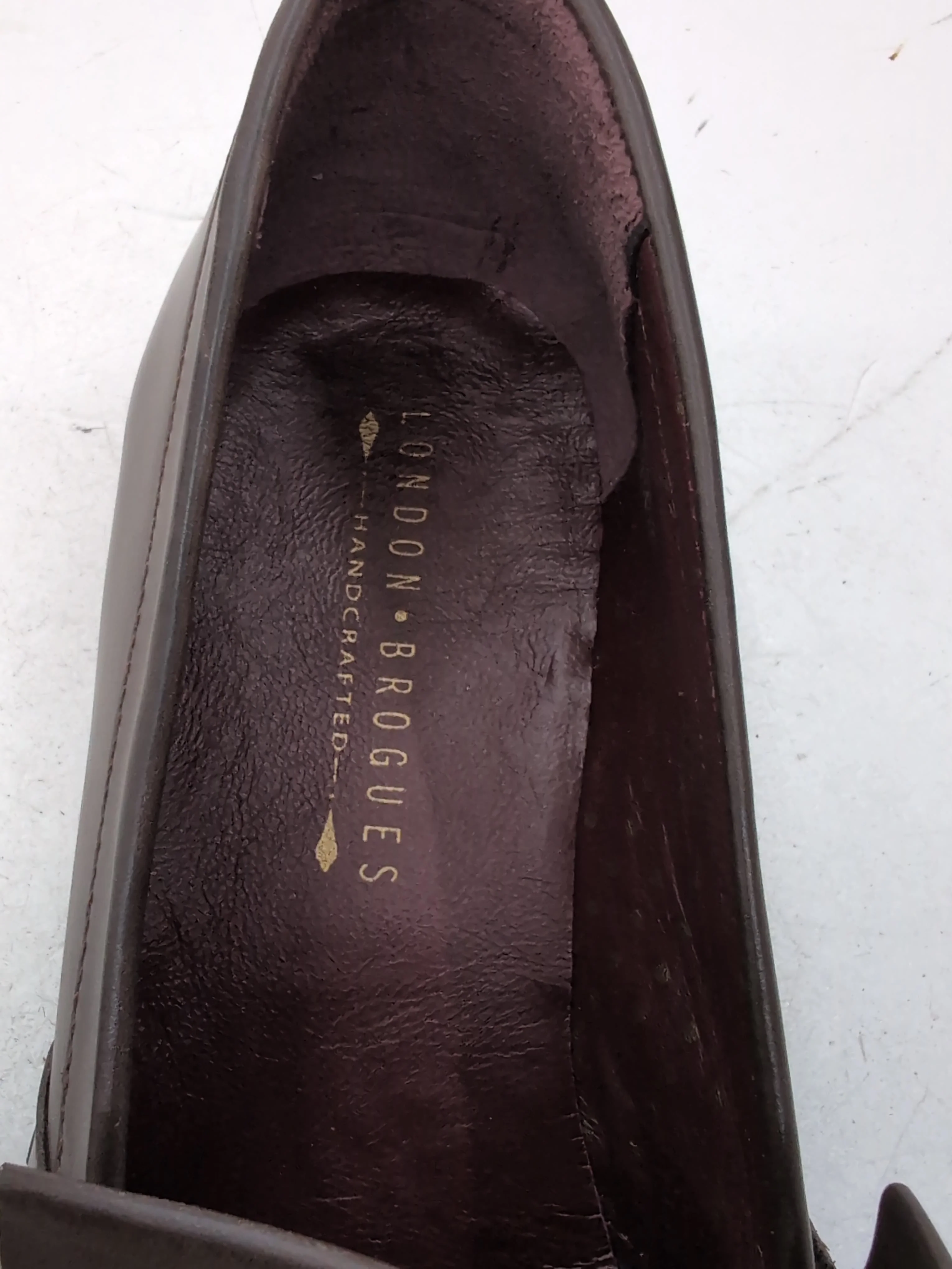 London Brogues Men's Formal Shoes UK 11 Brown 100% Leather Brogue - Image 6