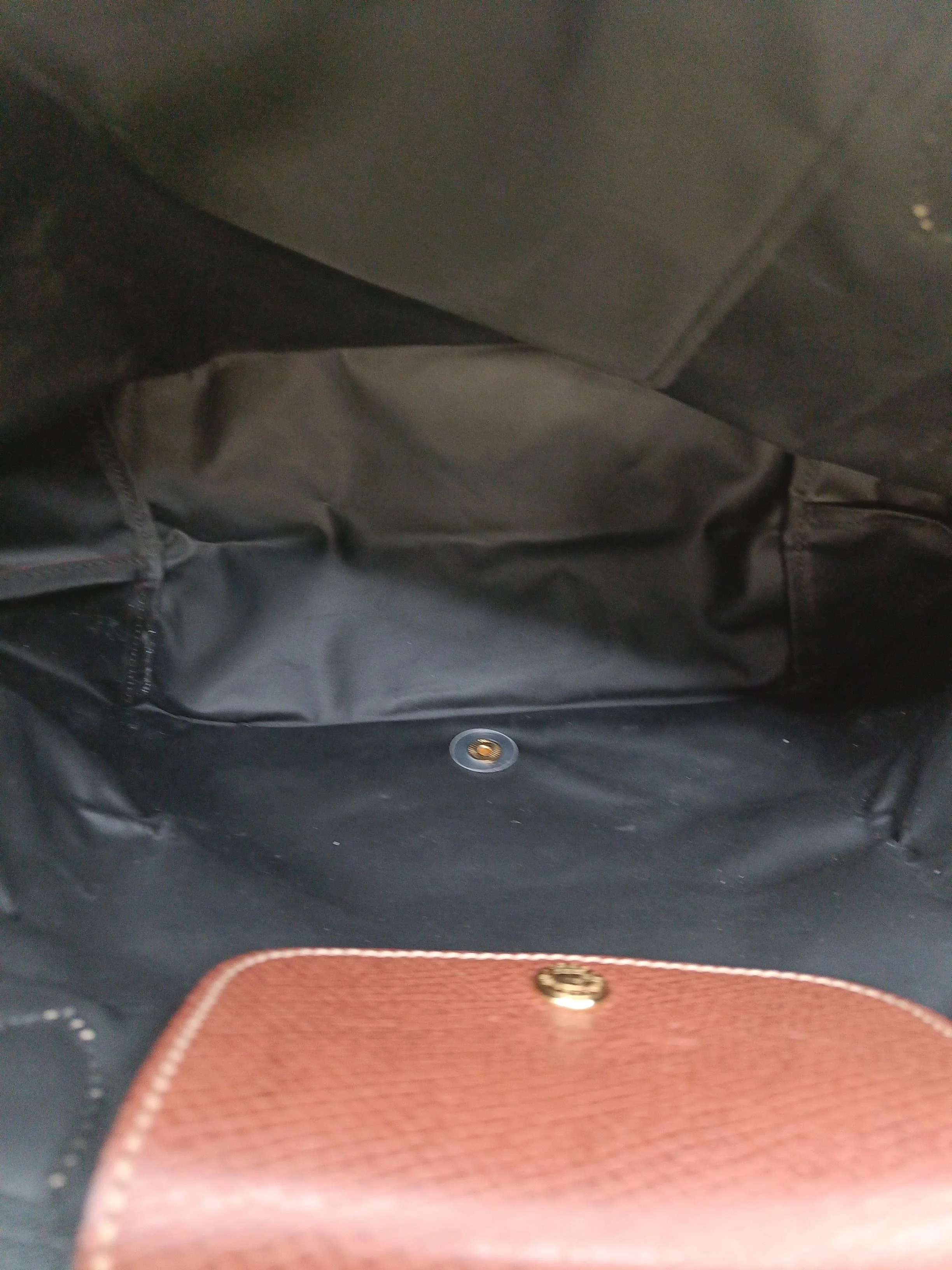 Longchamp Women's Bag Black Nylon with Leather Tote - Image 4
