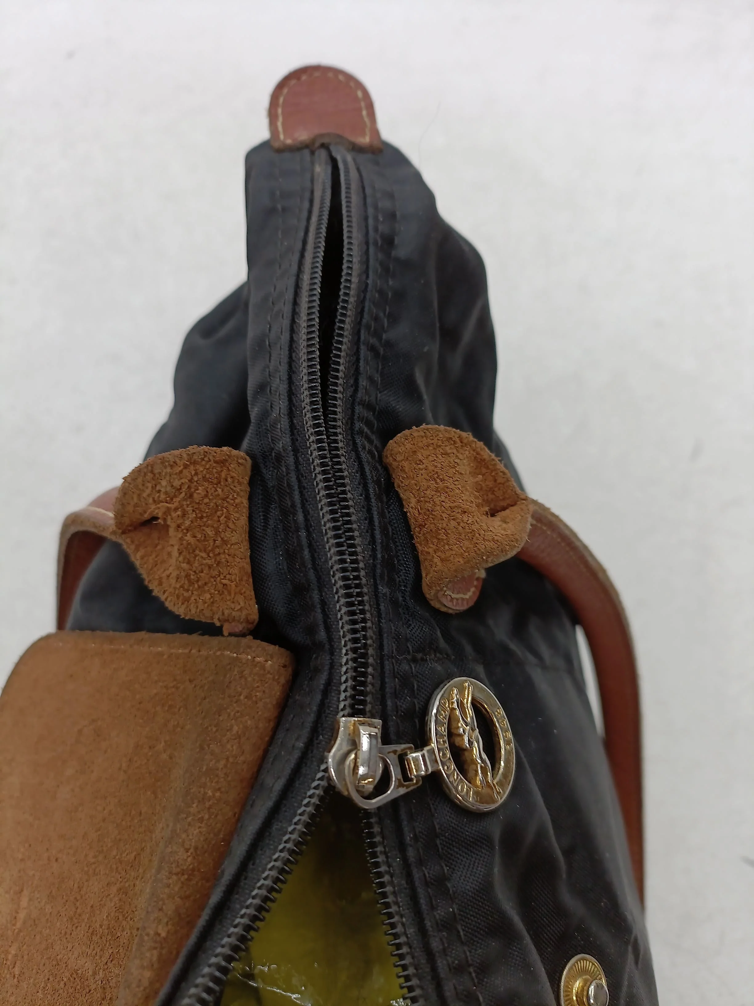 Longchamp Women's Bag Black Nylon with Leather Tote - Image 7