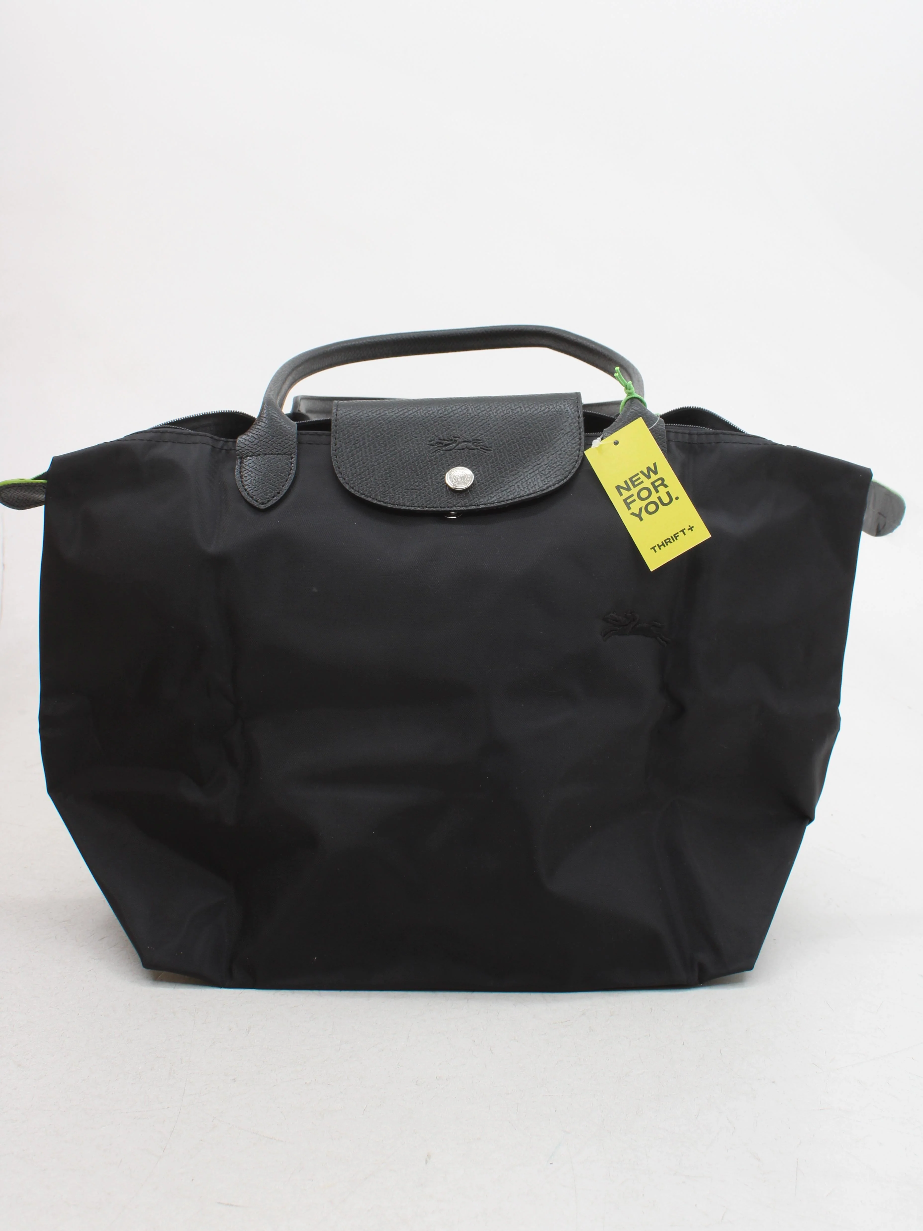 Longchamp Women's Bag Black Nylon with Leather Tote New with tags - Image 2