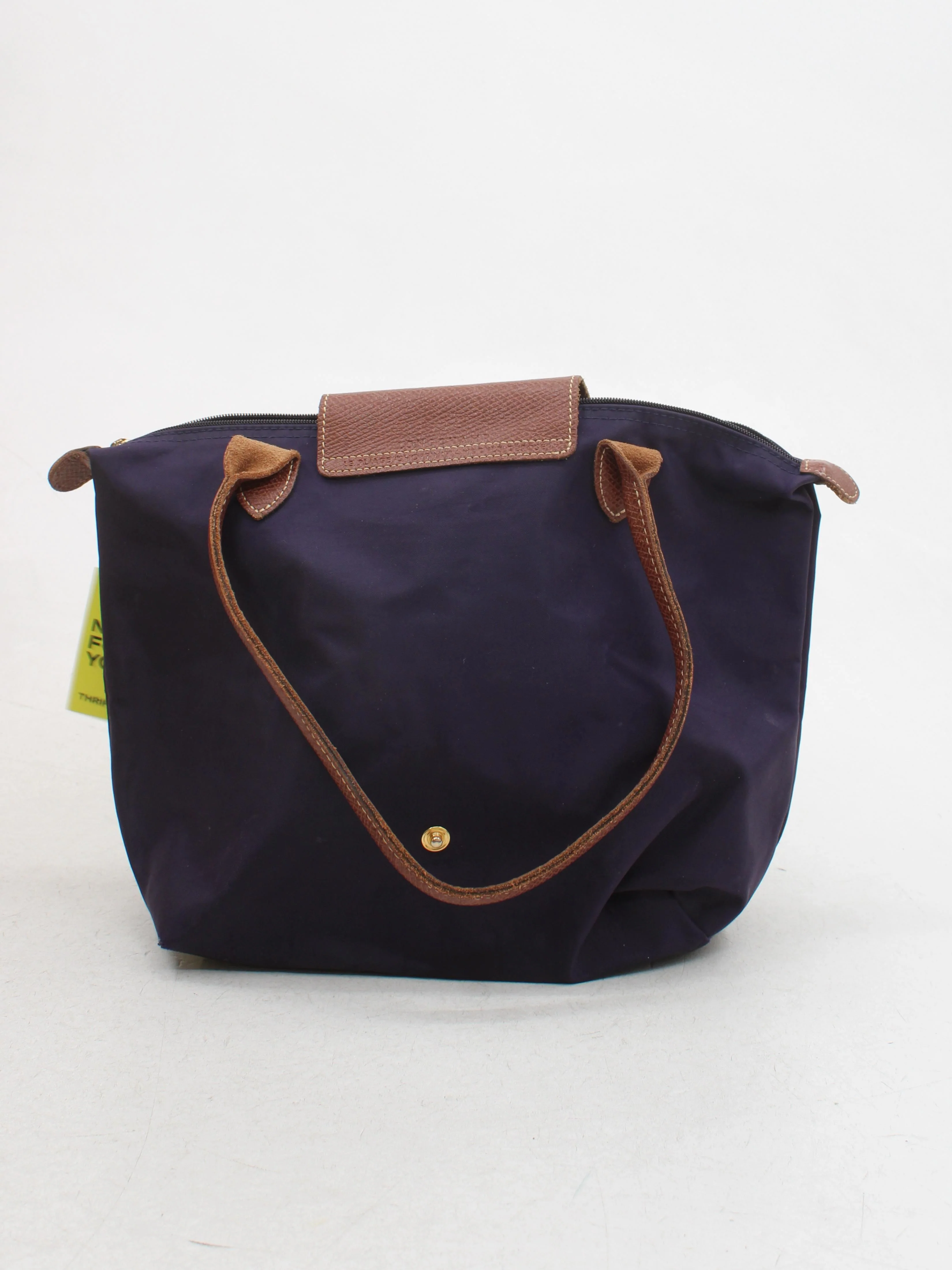 Longchamp Women's Bag Blue Nylon with Leather Tote - Image 2