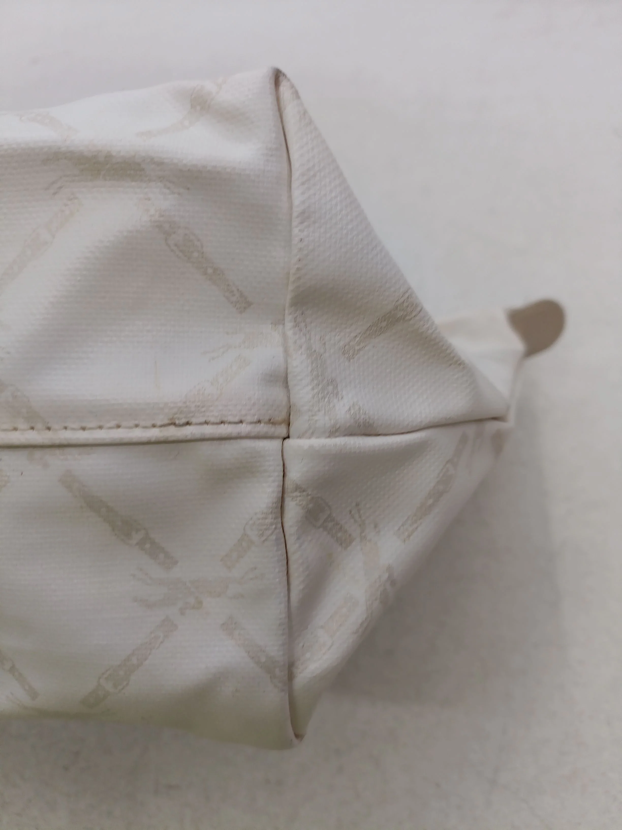 Longchamp Women's Bag Cream Nylon with Leather Tote - Image 5