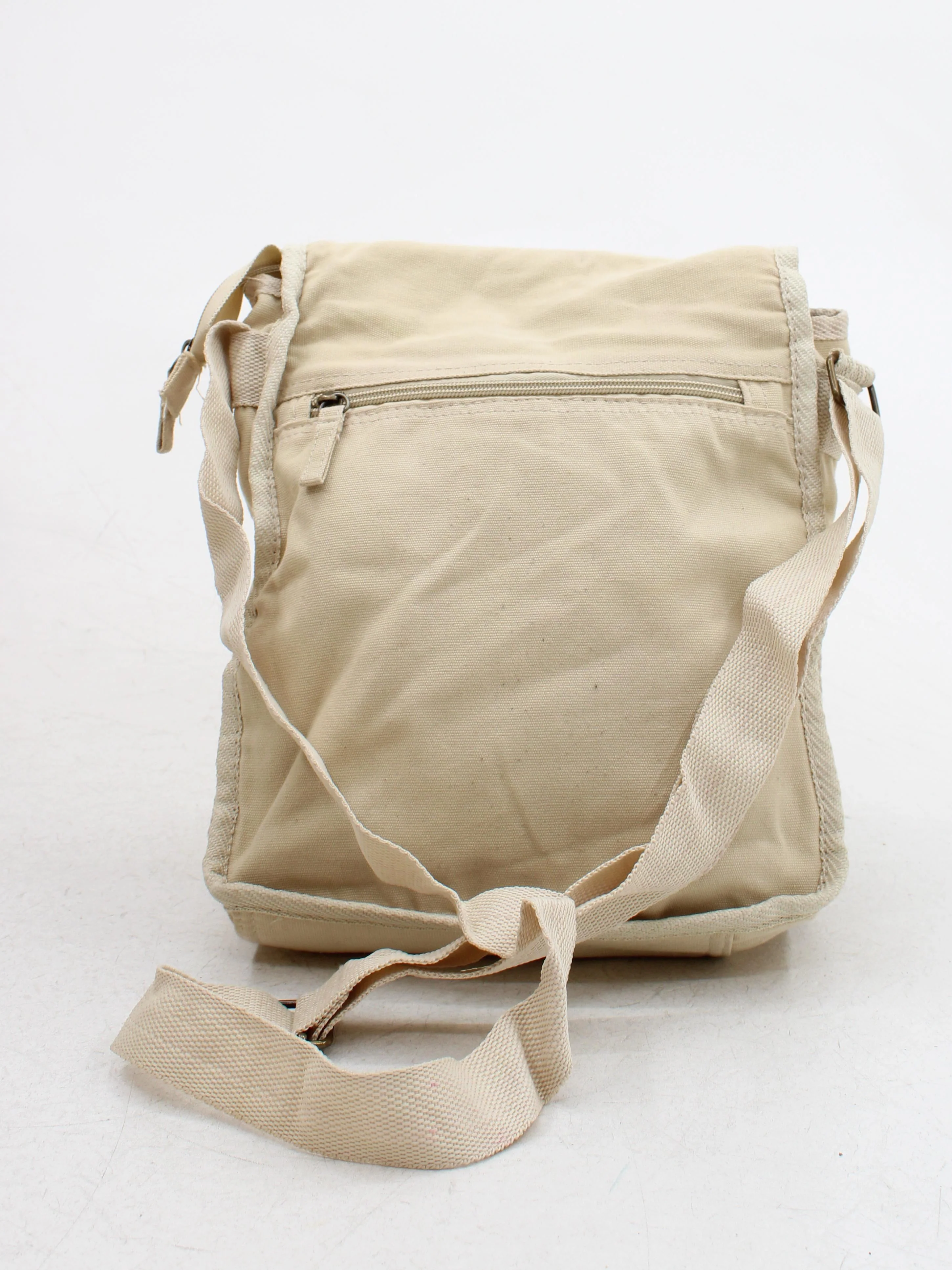 Lorenz Men's Bag Cream 100% Cotton Satchel - Image 2