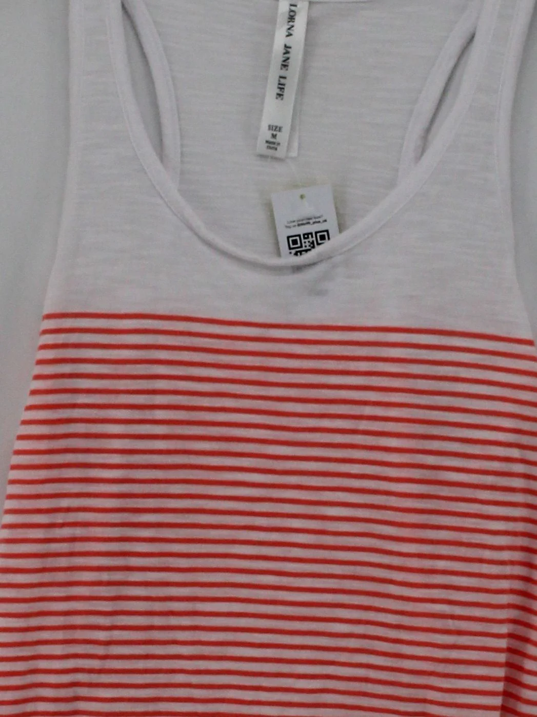 Lorna Jane Women's T-Shirt M White Rayon with Polyester Basic - Image 3