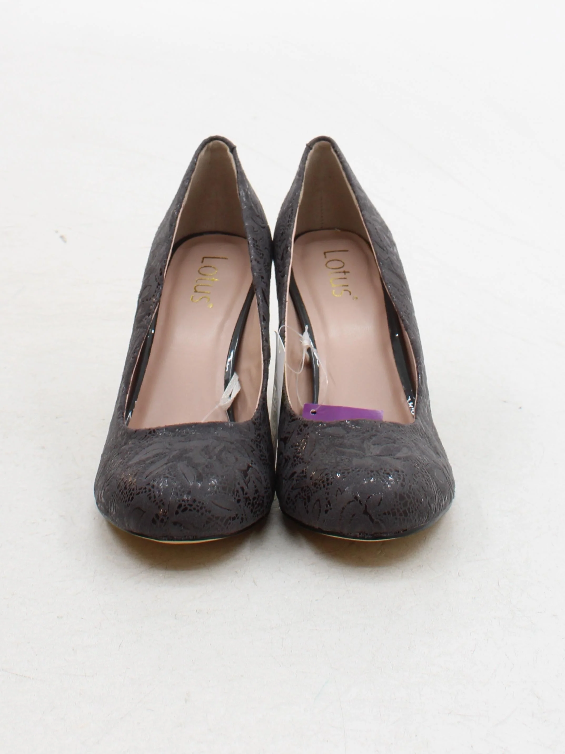 Lotus Women's Heels UK 7 Brown Floral 100% Other Court - Image 2