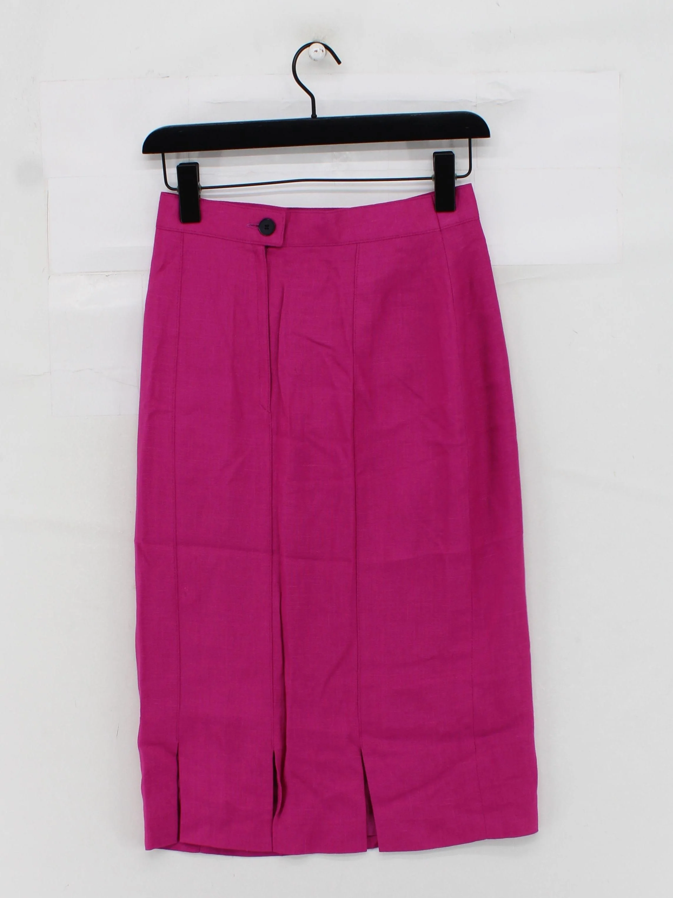 Louis Feraud Women's Midi Skirt M Pink 100% Viscose Midi Straight & Pencil - Image 2