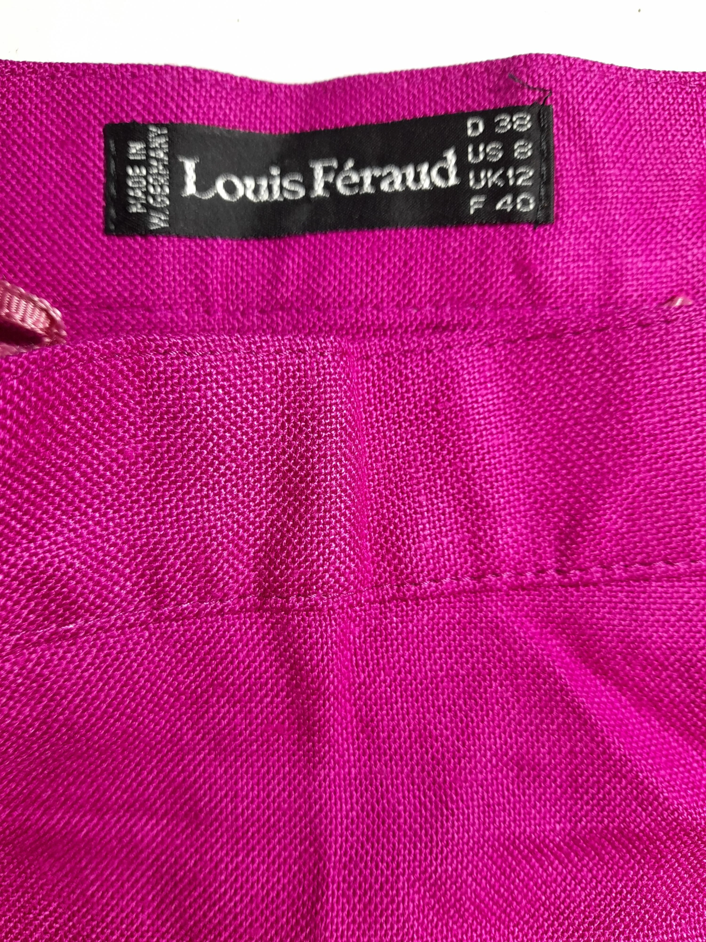 Louis Feraud Women's Midi Skirt M Pink 100% Viscose Midi Straight & Pencil - Image 5