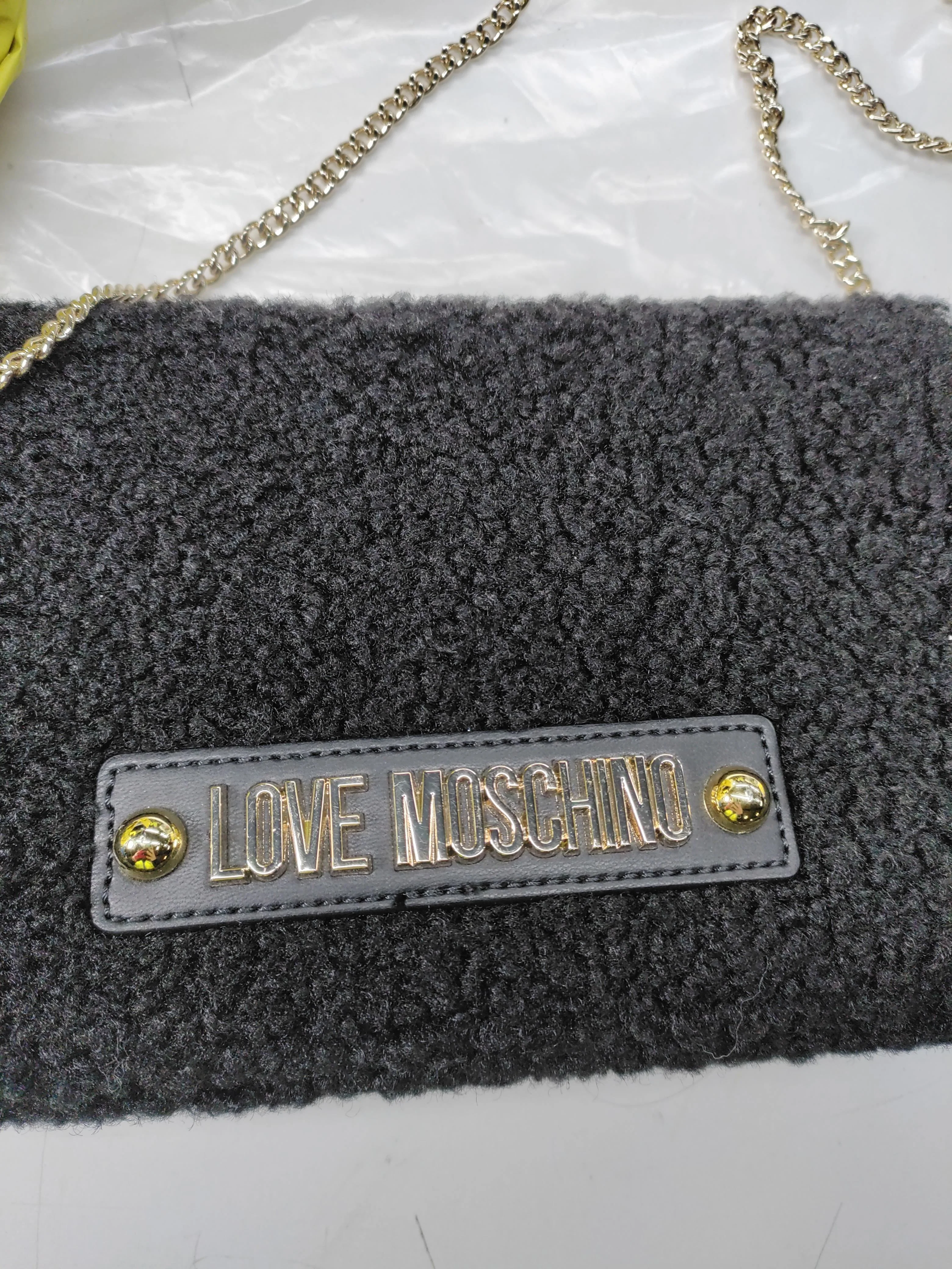 Love Moschino Women's Bag Black 100% Polyester Shoulder Bag - Image 5