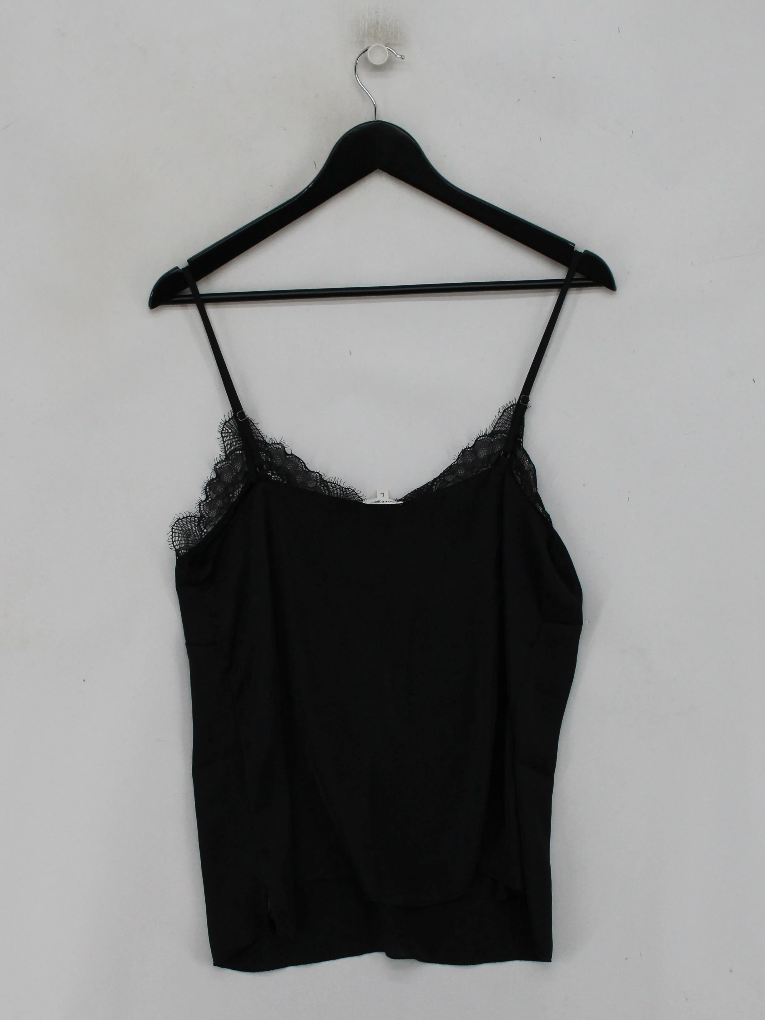 Love Stories Women's Top UK 12 Black 100% Polyester Sleeveless V-Neck Basic - Image 2
