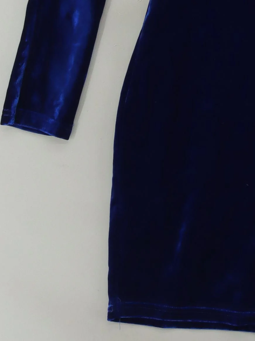 love weaves Mini Dress M in Blue - Image 4