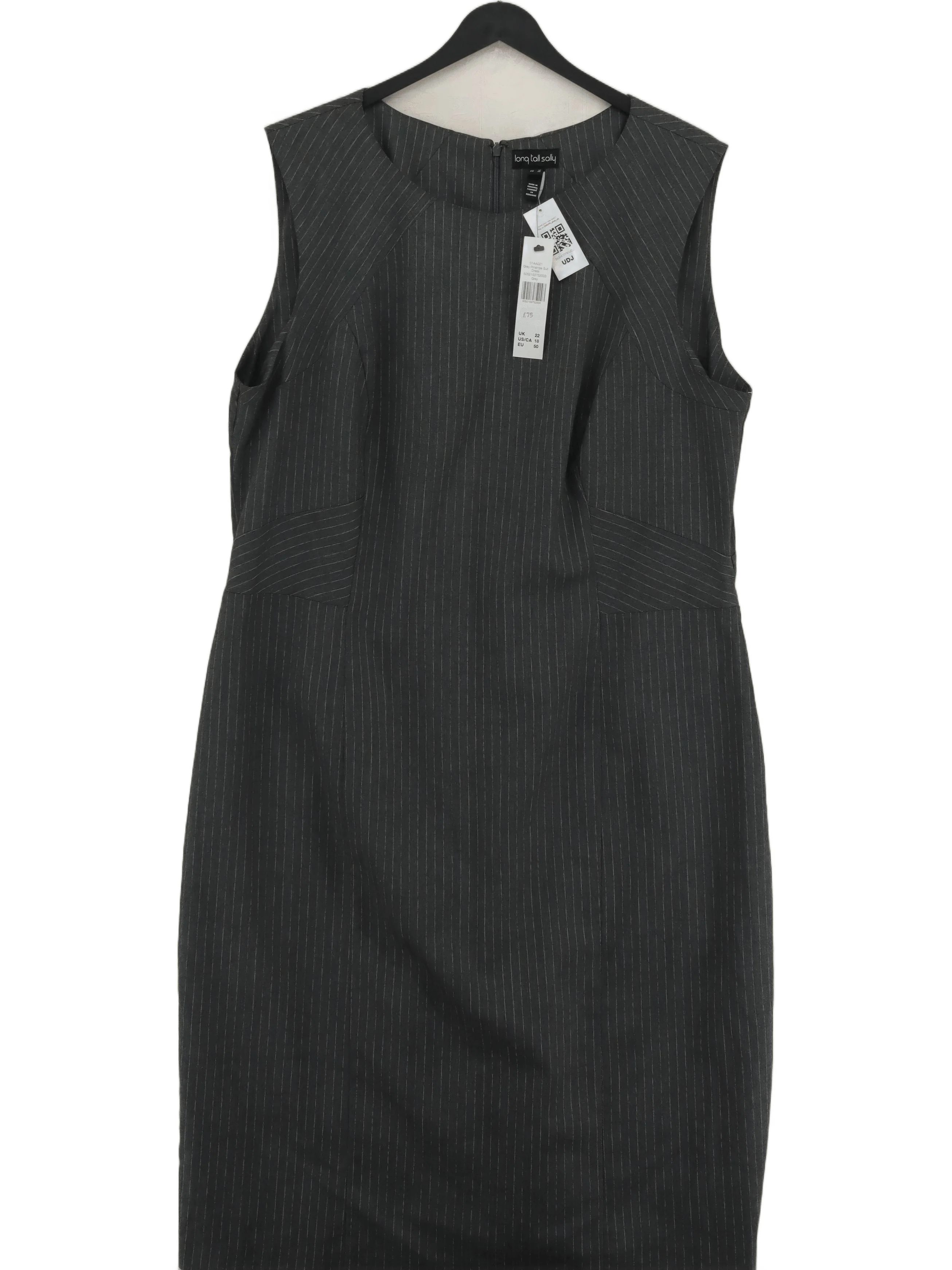 LTS - Long Tall Sally Shirt Midi Dress UK18 in Grey