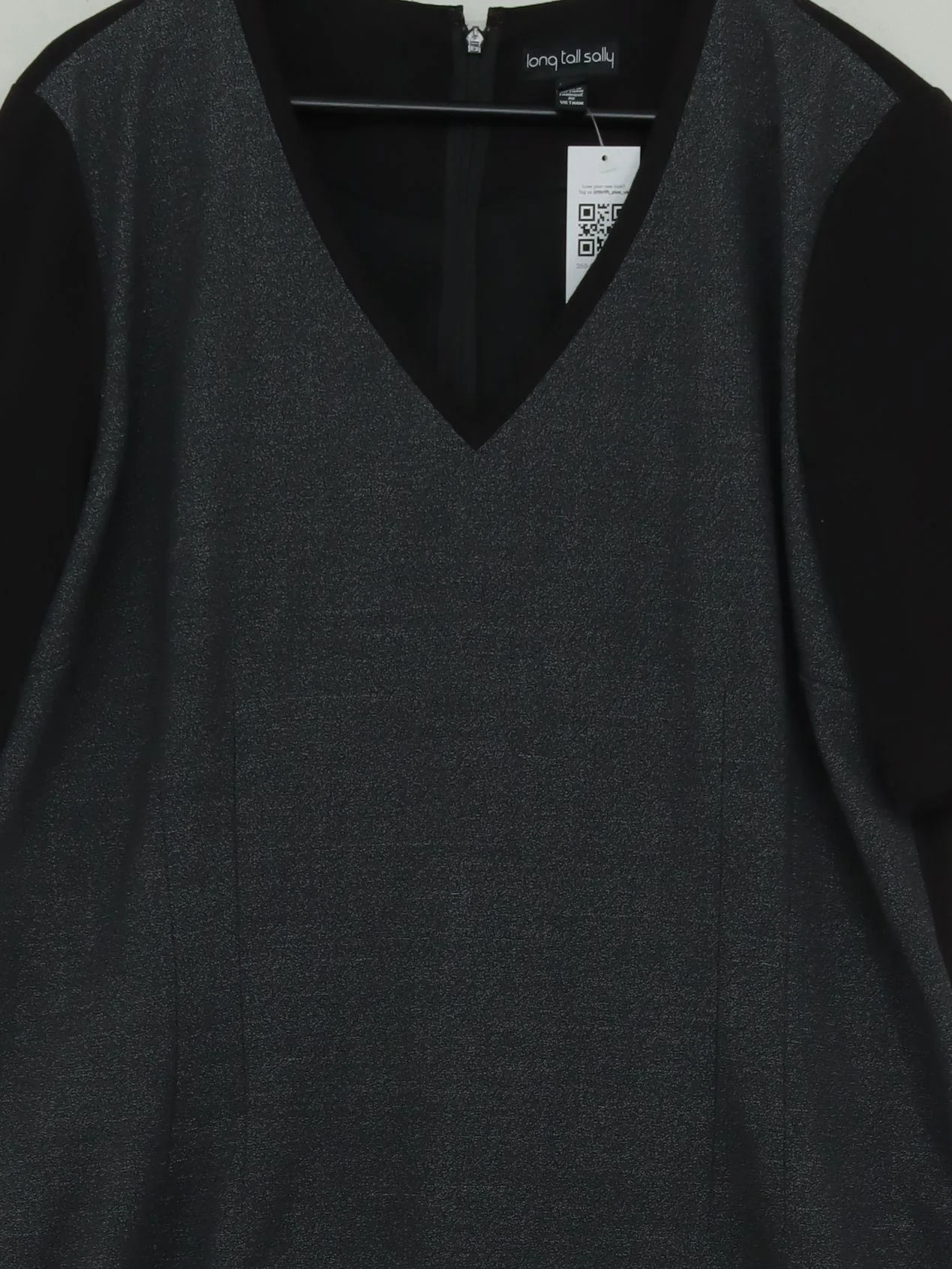 LTS - Long Tall Sally T-Shirt Mini Dress UK18 in Grey - Image 3