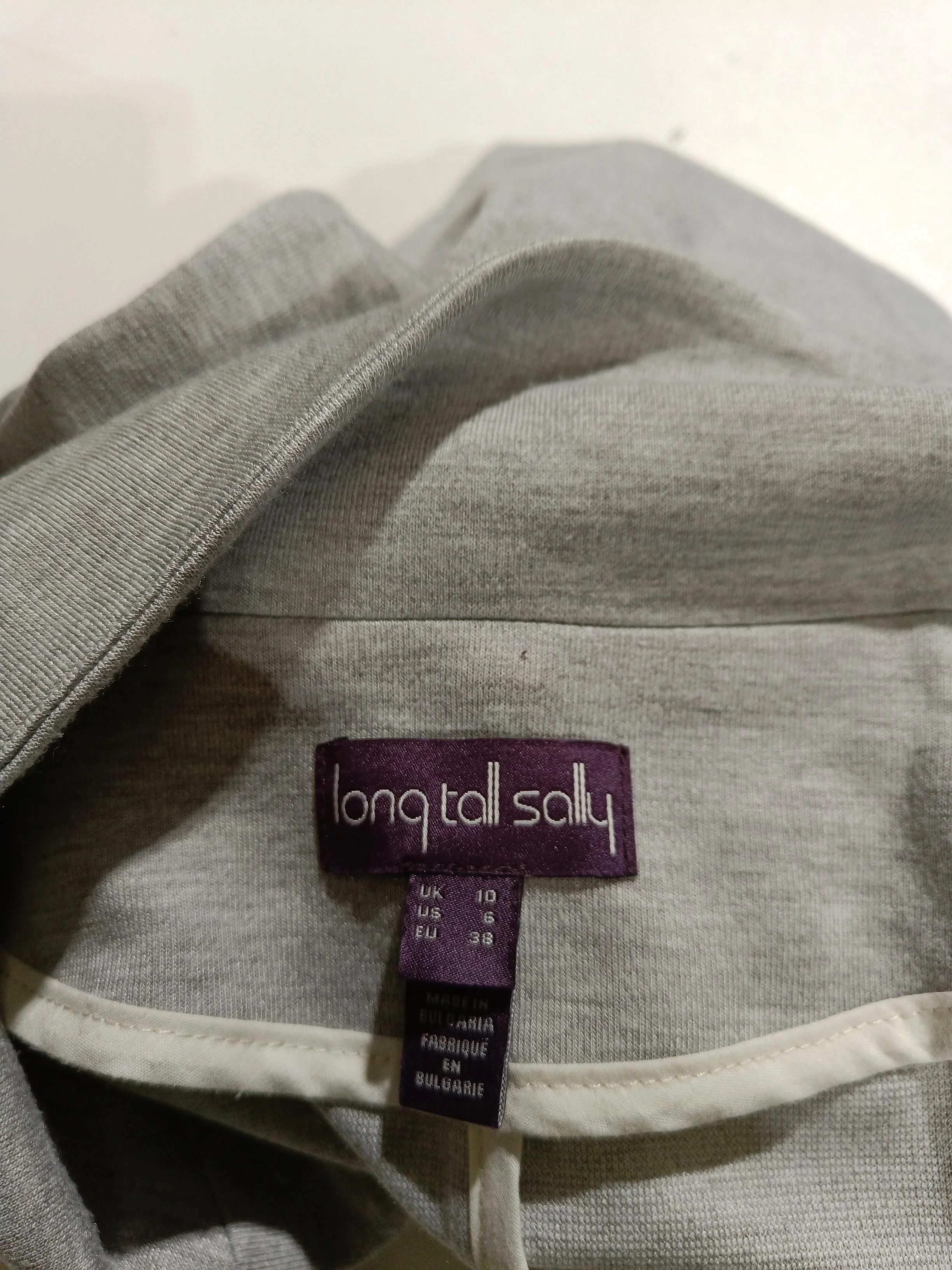 LTS - Long Tall Sally Women's Blazer UK 10 Grey 100% Other Overcoat - Image 5