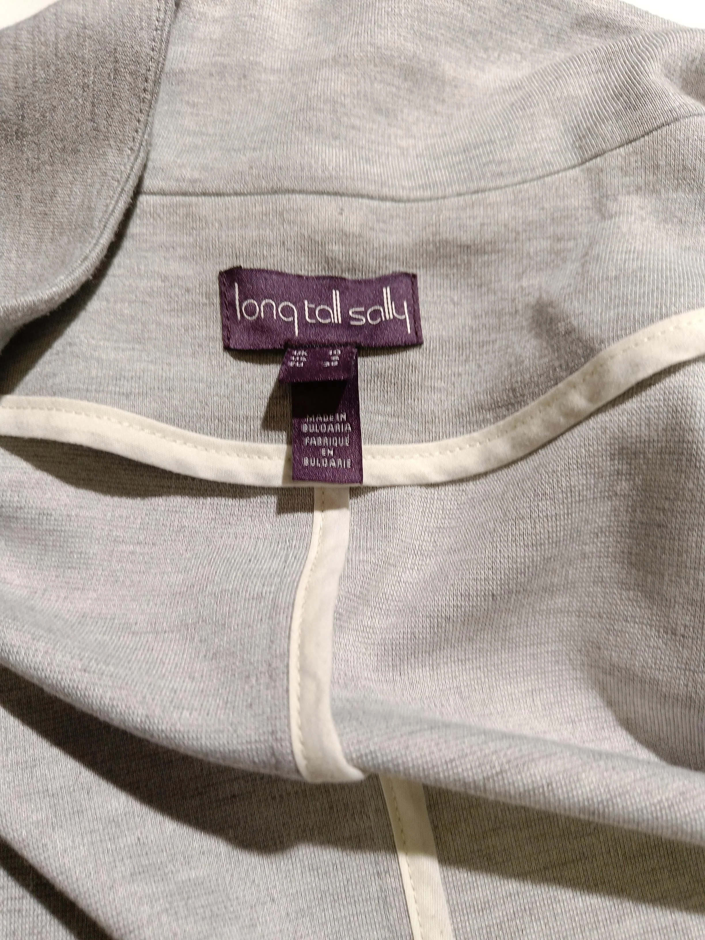 LTS - Long Tall Sally Women's Blazer UK 10 Grey 100% Other Overcoat - Image 6