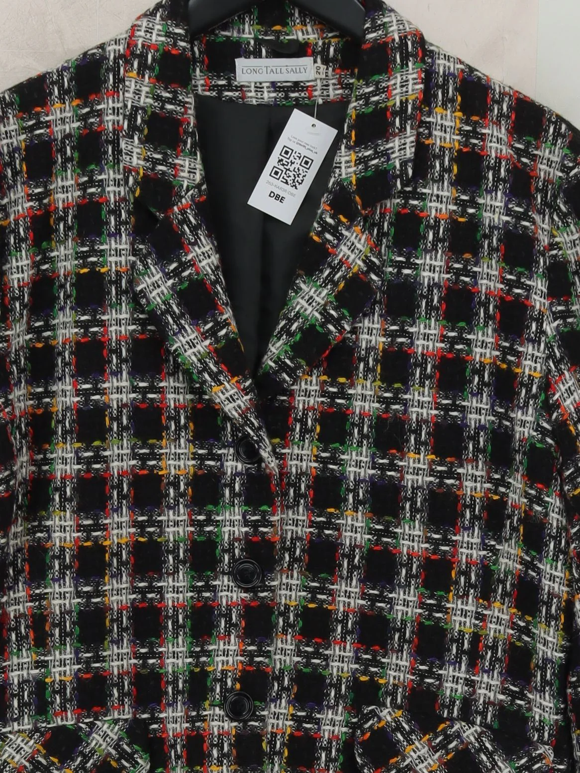 LTS - Long Tall Sally Women's Blazer UK 20 Multi Viscose - Image 3
