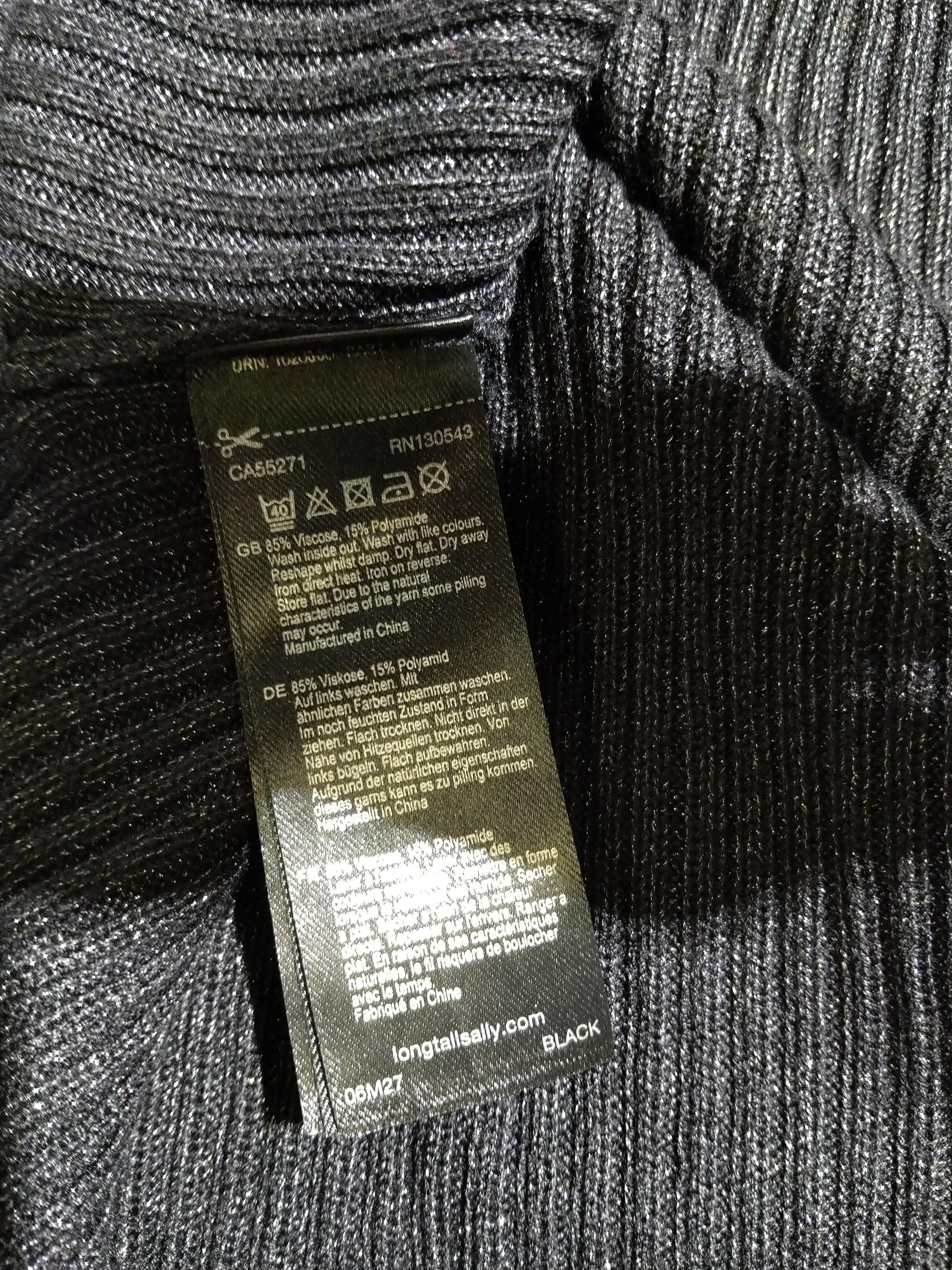 LTS - Long Tall Sally Women's Cardigan L Black Viscose with Polyamide Cardigan - Image 6