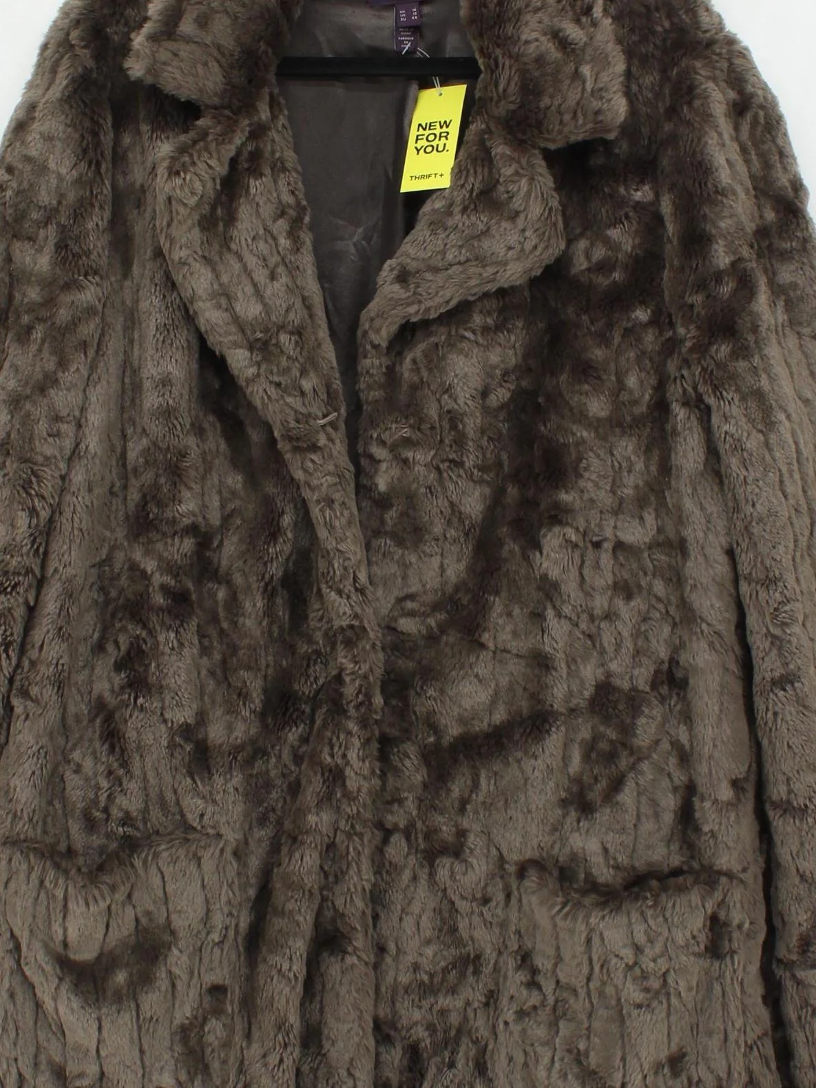 LTS - Long Tall Sally Women's Coat UK 16 Brown Acrylic with Polyester Overcoat - Image 3