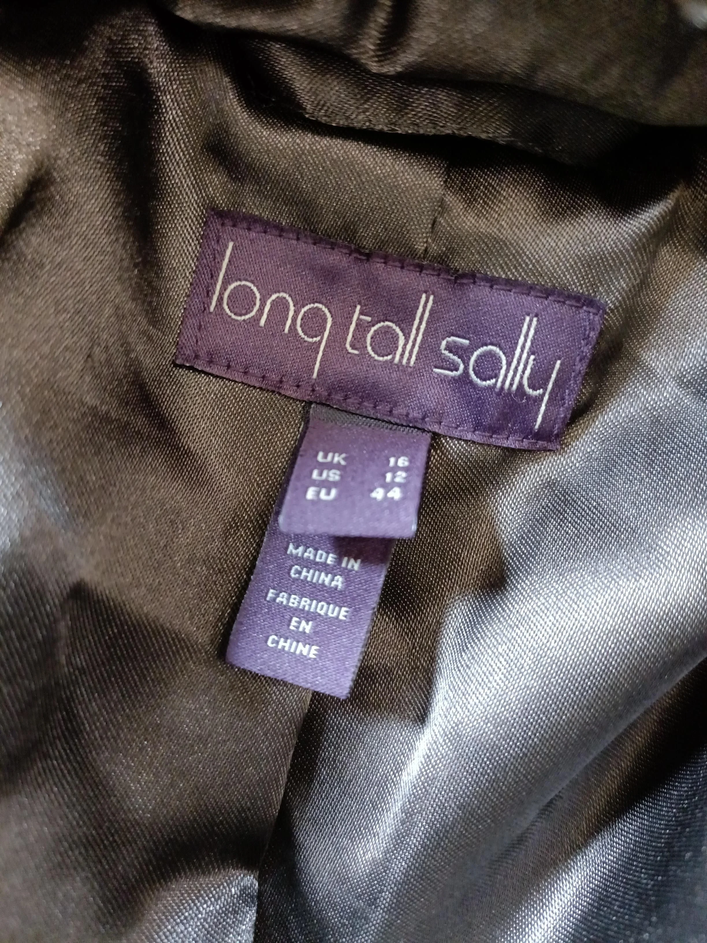 LTS - Long Tall Sally Women's Coat UK 16 Brown Acrylic with Polyester Overcoat - Image 5