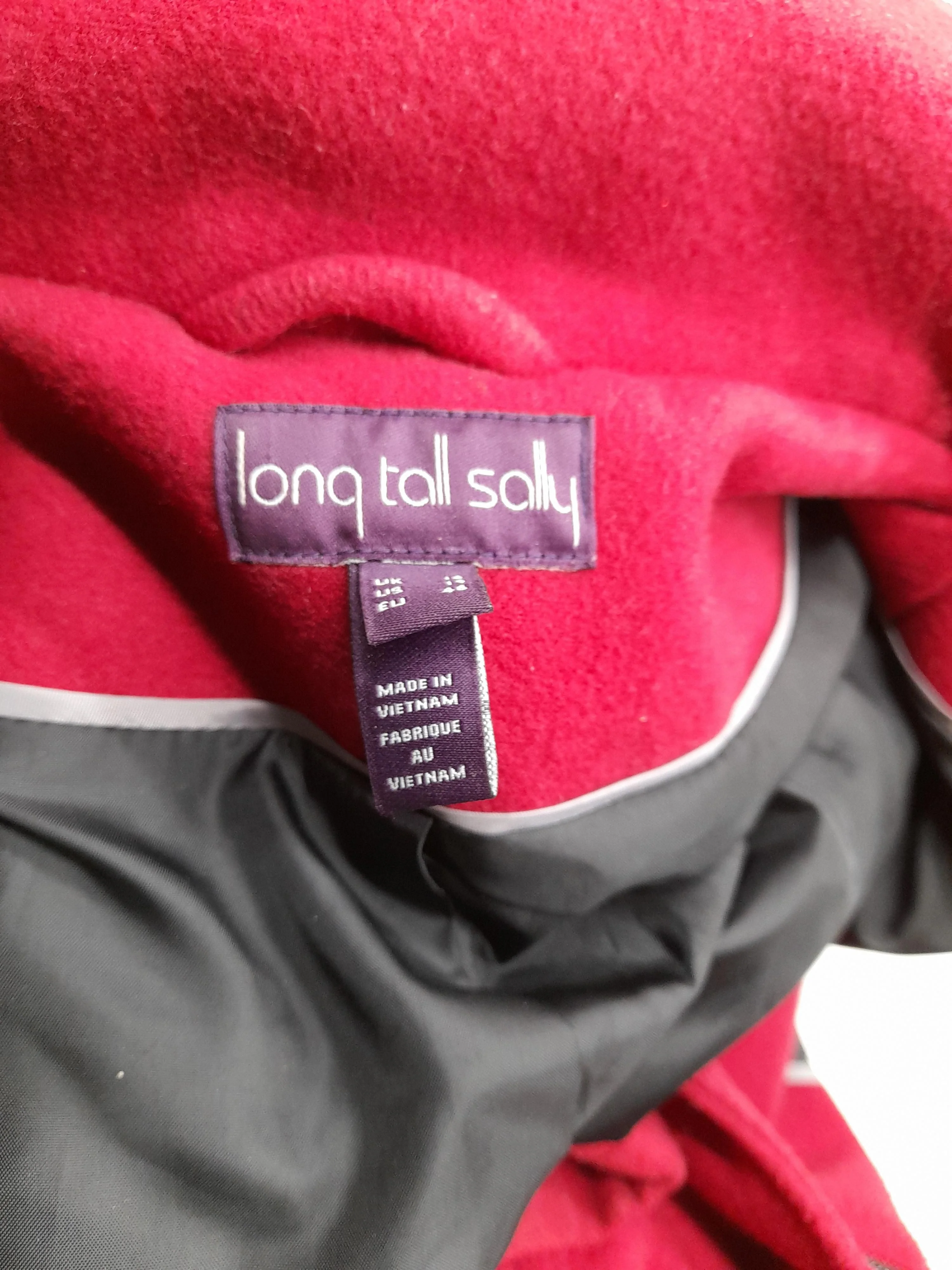 LTS - Long Tall Sally Women's Coat UK 18 Red Polyester - Image 5