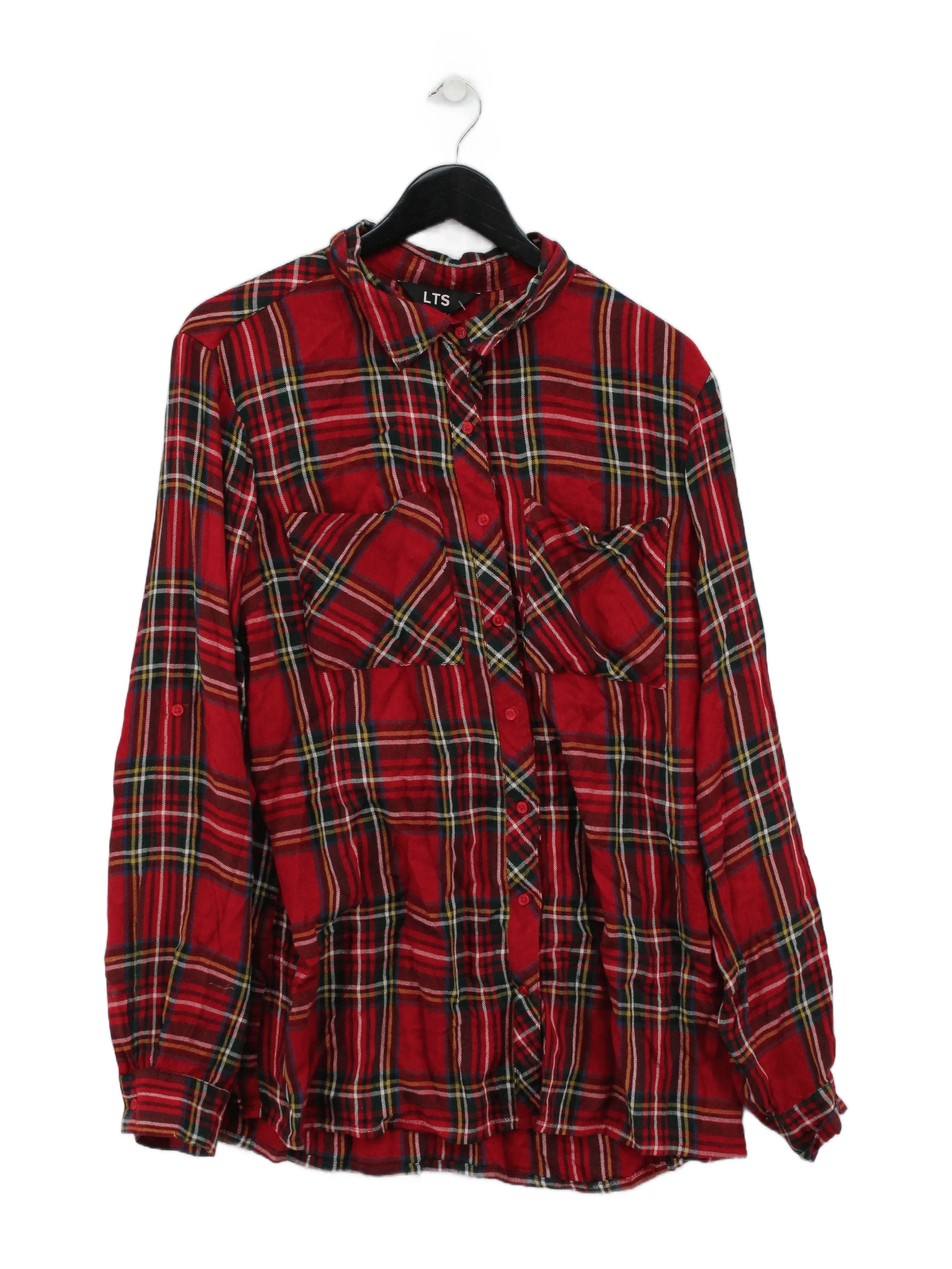 LTS - Long Tall Sally Women's Shirt UK 16 Red 100% Viscose Basic