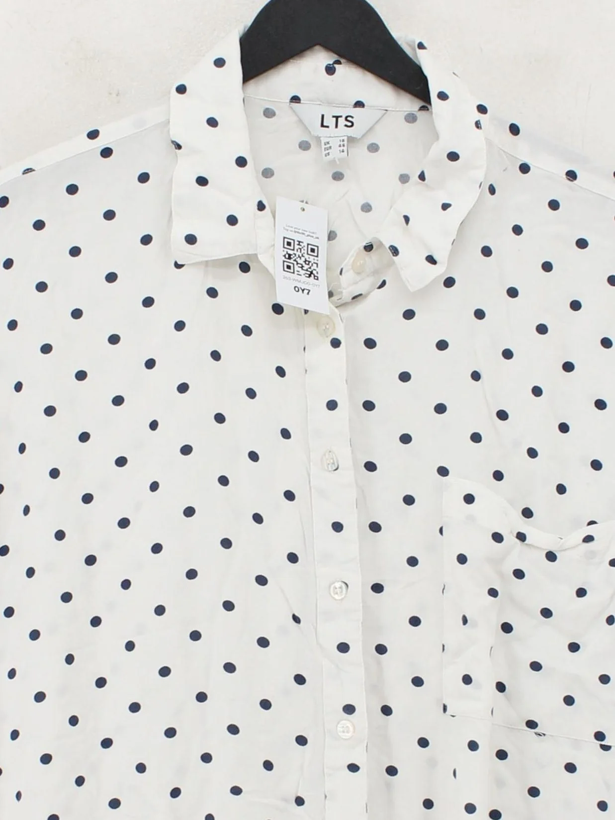 LTS - Long Tall Sally Women's Shirt UK 18 White 100% Viscose Basic - Image 3