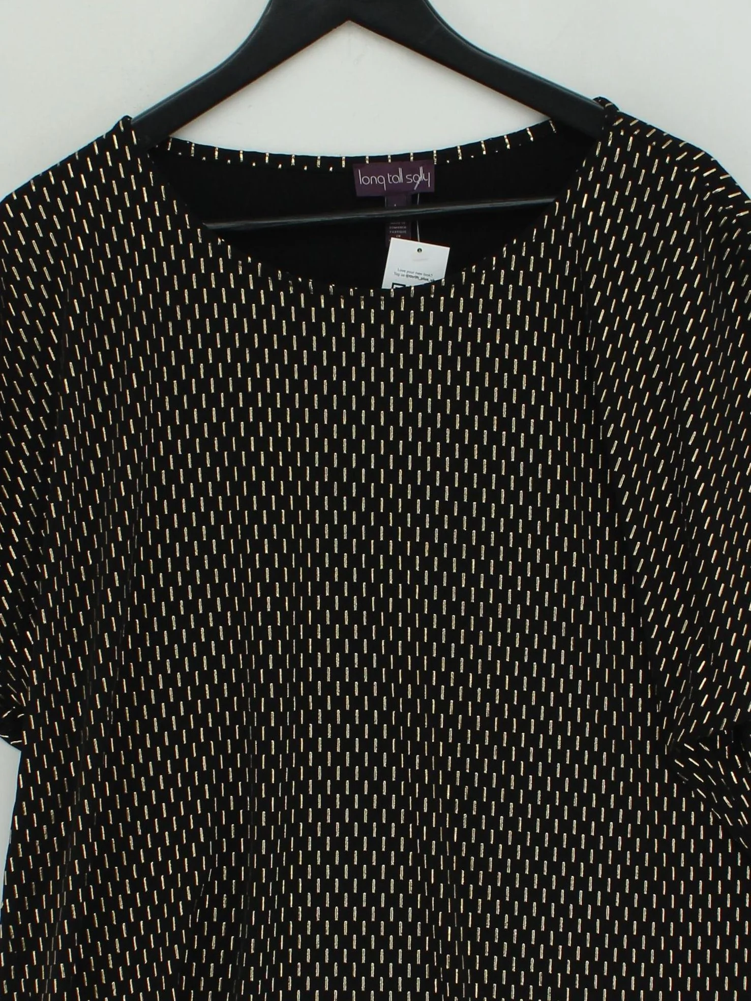 LTS - Long Tall Sally Women's Top L Black Polyester with Elastane Basic - Image 3