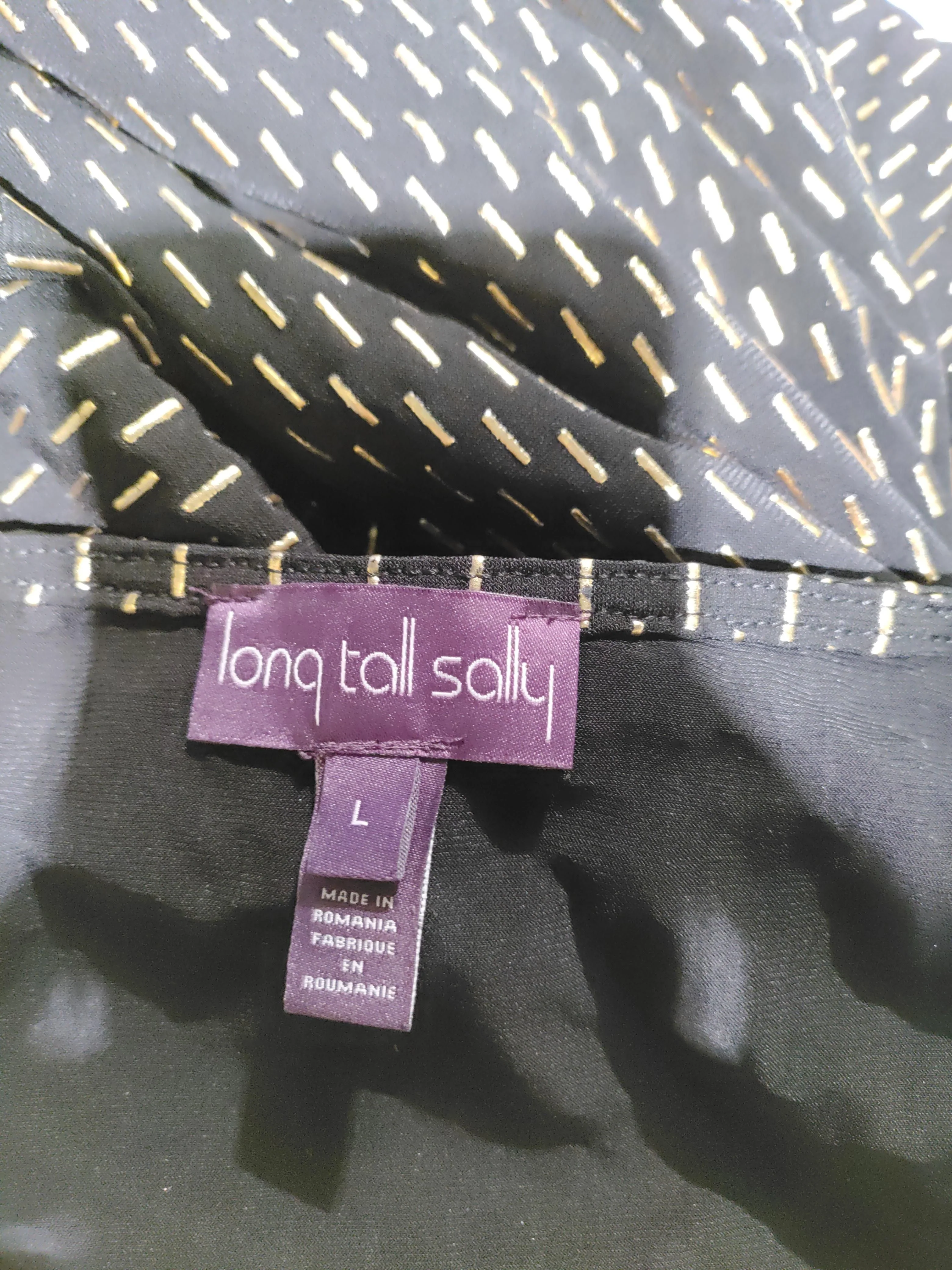 LTS - Long Tall Sally Women's Top L Black Polyester with Elastane Basic - Image 5