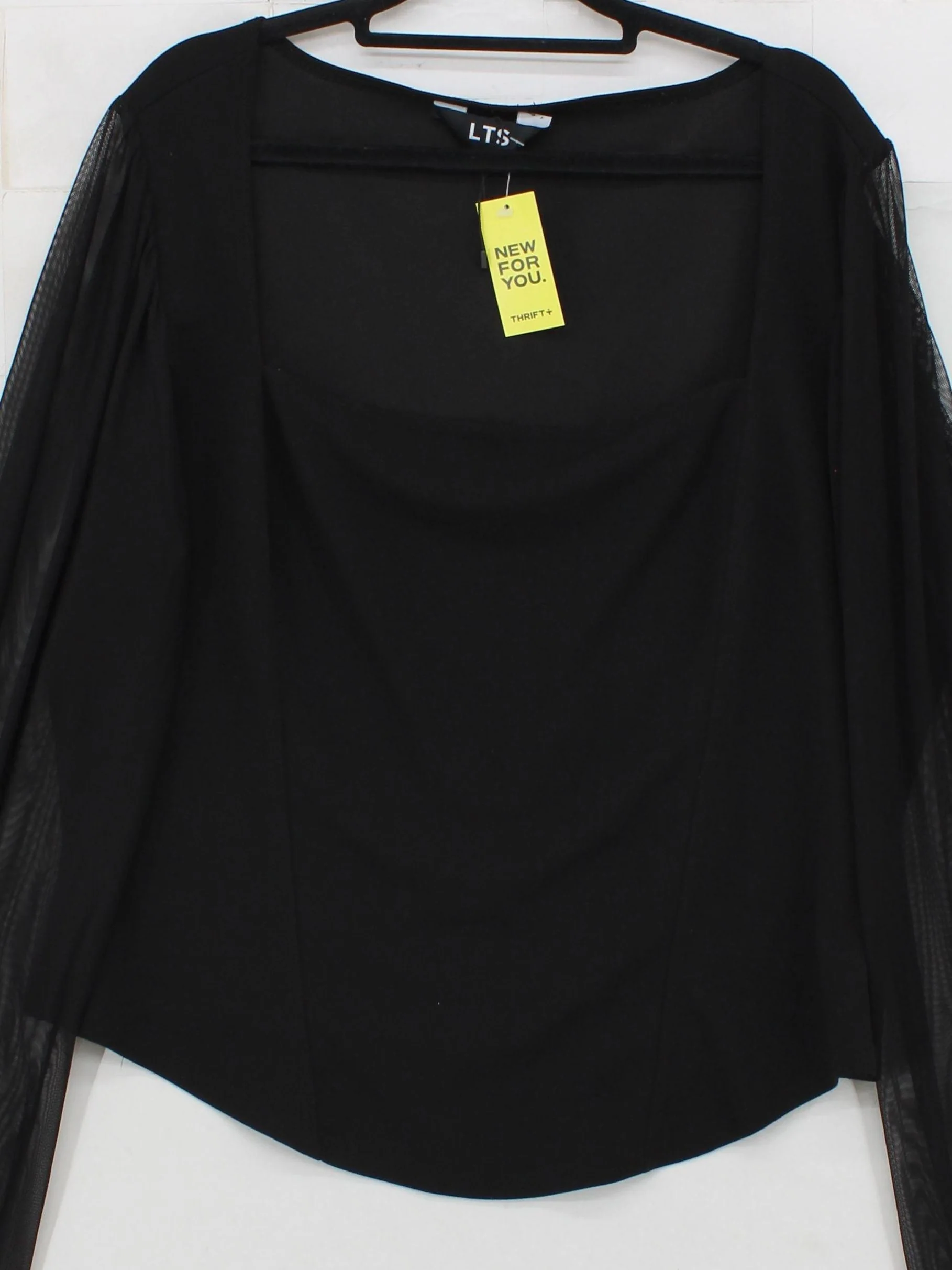 LTS - Long Tall Sally Women's Top UK 20 Black Polyester with Elastane Basic - Image 3