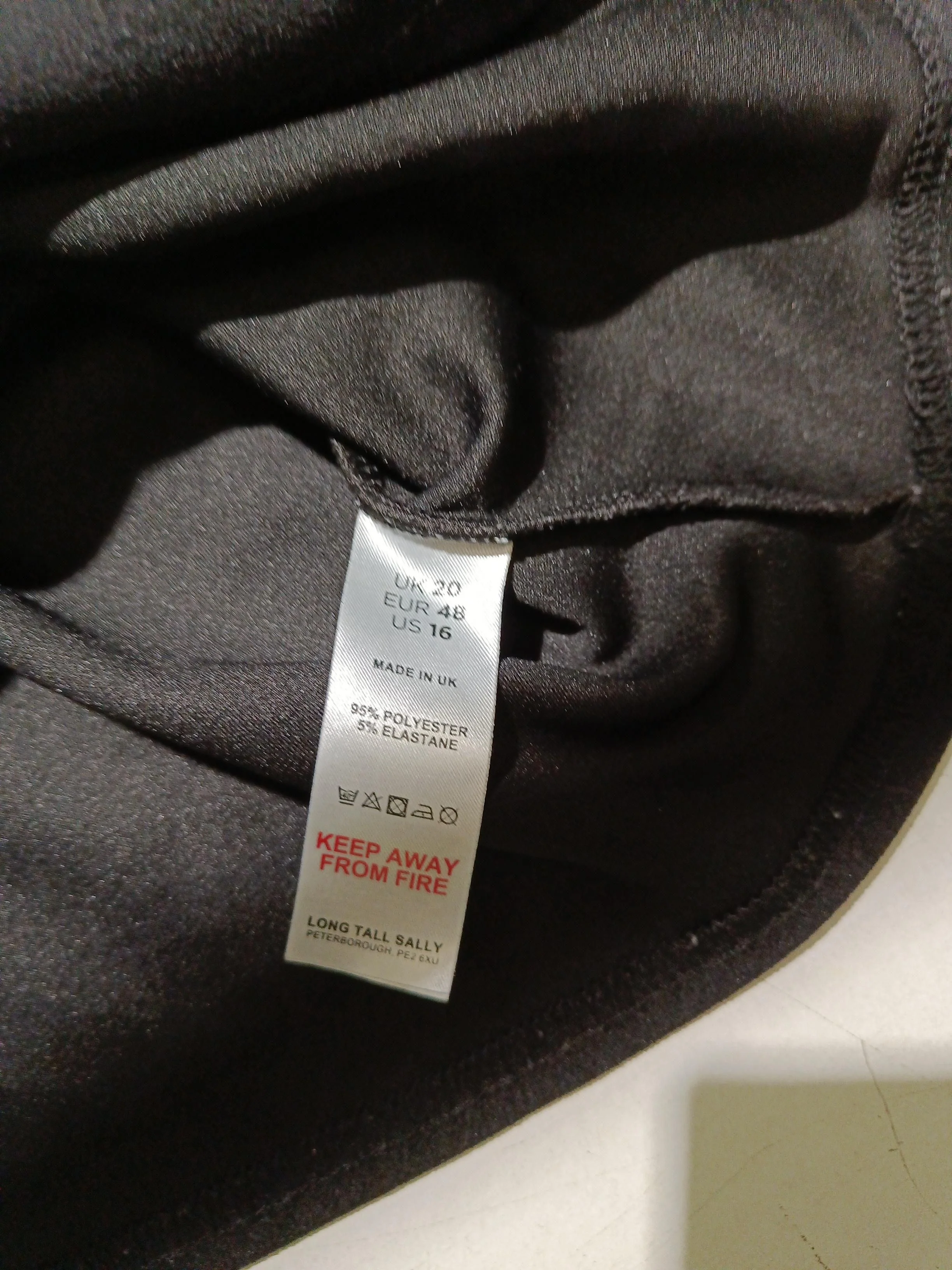 LTS - Long Tall Sally Women's Top UK 20 Black Polyester with Elastane Basic - Image 6