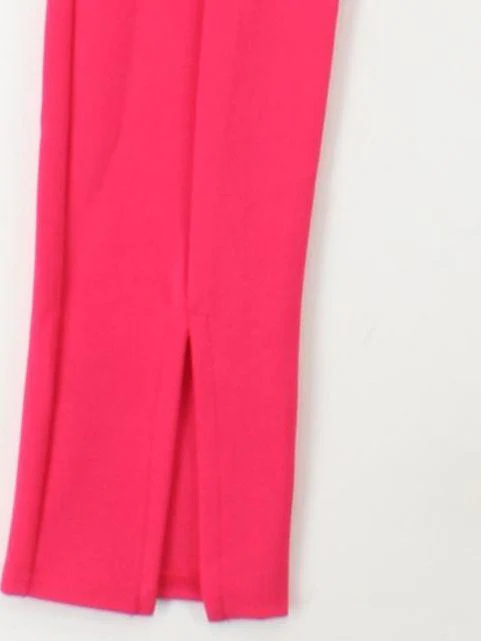 LTS - Long Tall Sally Women's Trousers UK 12 Pink Polyester with Elastane Chino - Image 4