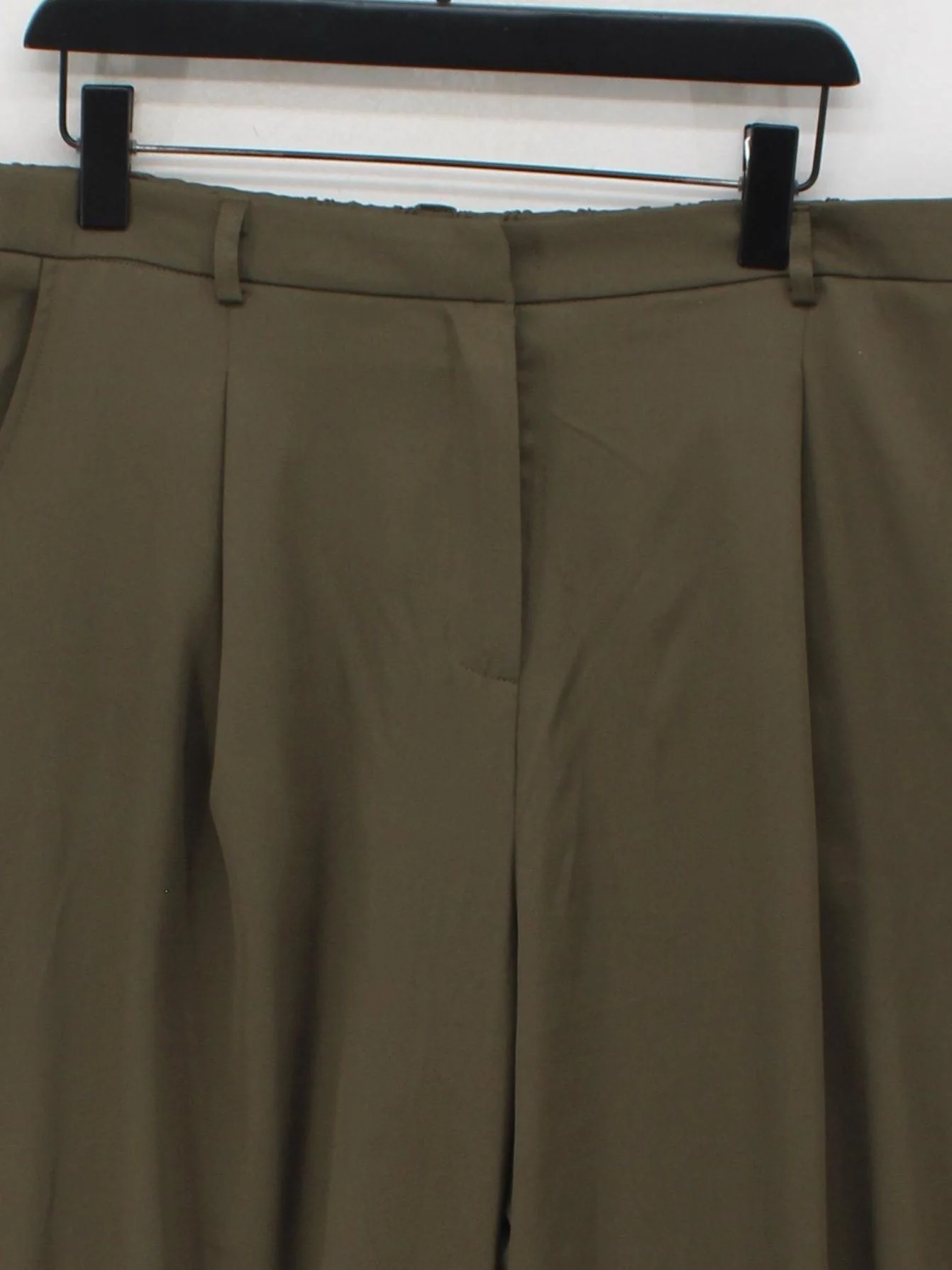 LTS - Long Tall Sally Women's Trousers UK 20 Green 100% Polyester Wide-Leg Chino - Image 3