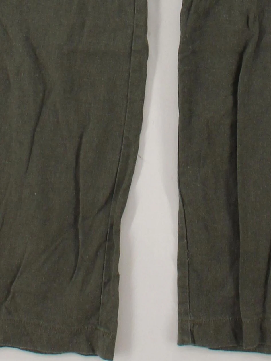 LTS - Long Tall Sally Women's Trousers UK 20 Green Linen with Viscose Sweatpants - Image 4