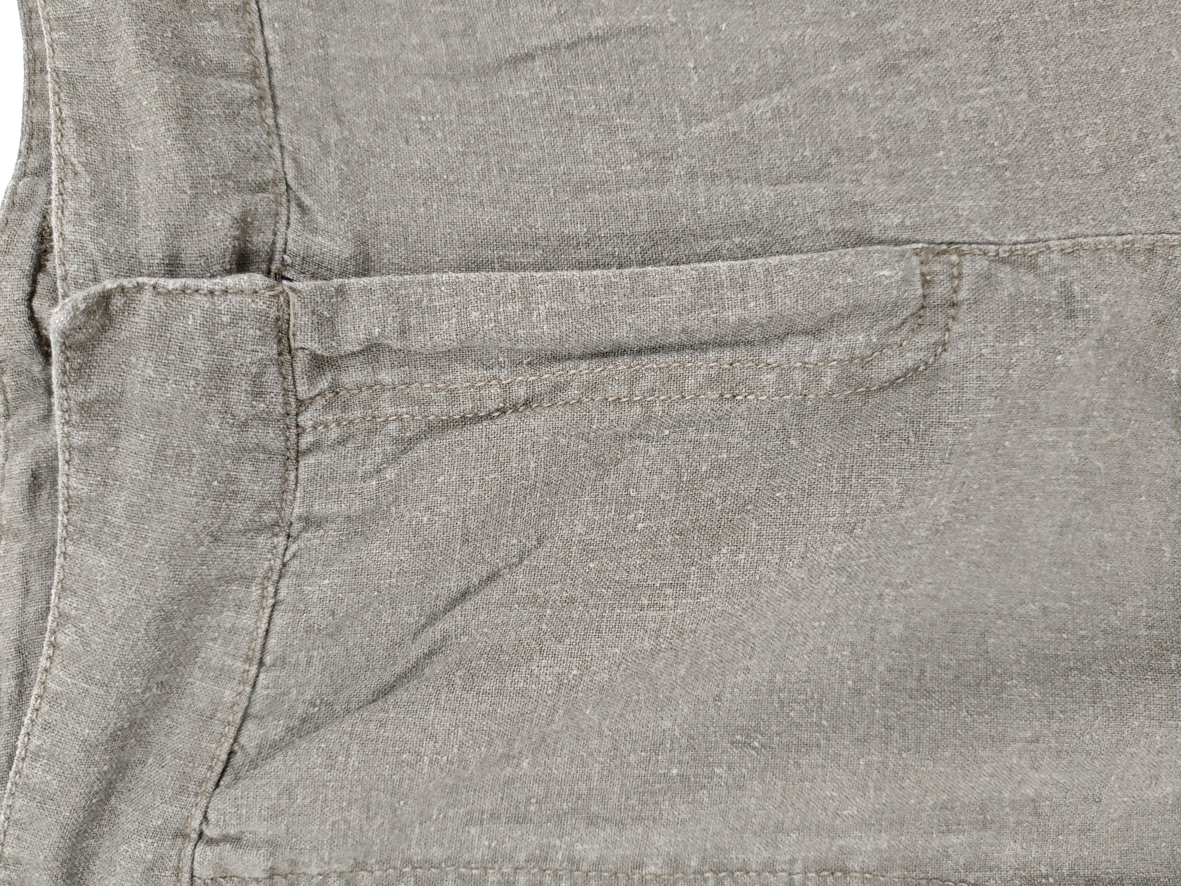 LTS - Long Tall Sally Women's Trousers UK 20 Green Linen with Viscose Sweatpants - Image 5