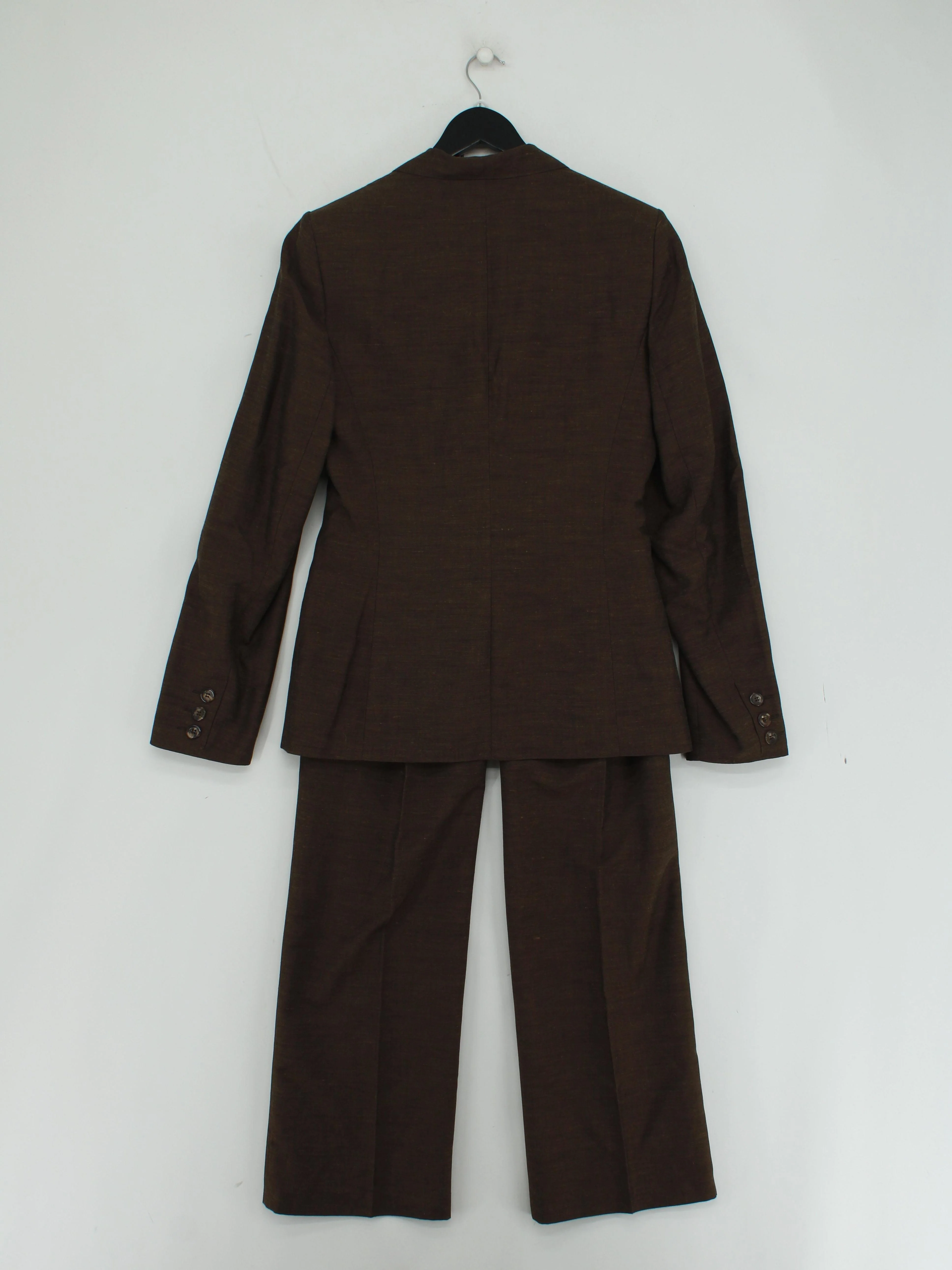 LTS - Long Tall Sally Women's Two Piece Suit UK 12 Brown Polyester - Image 2