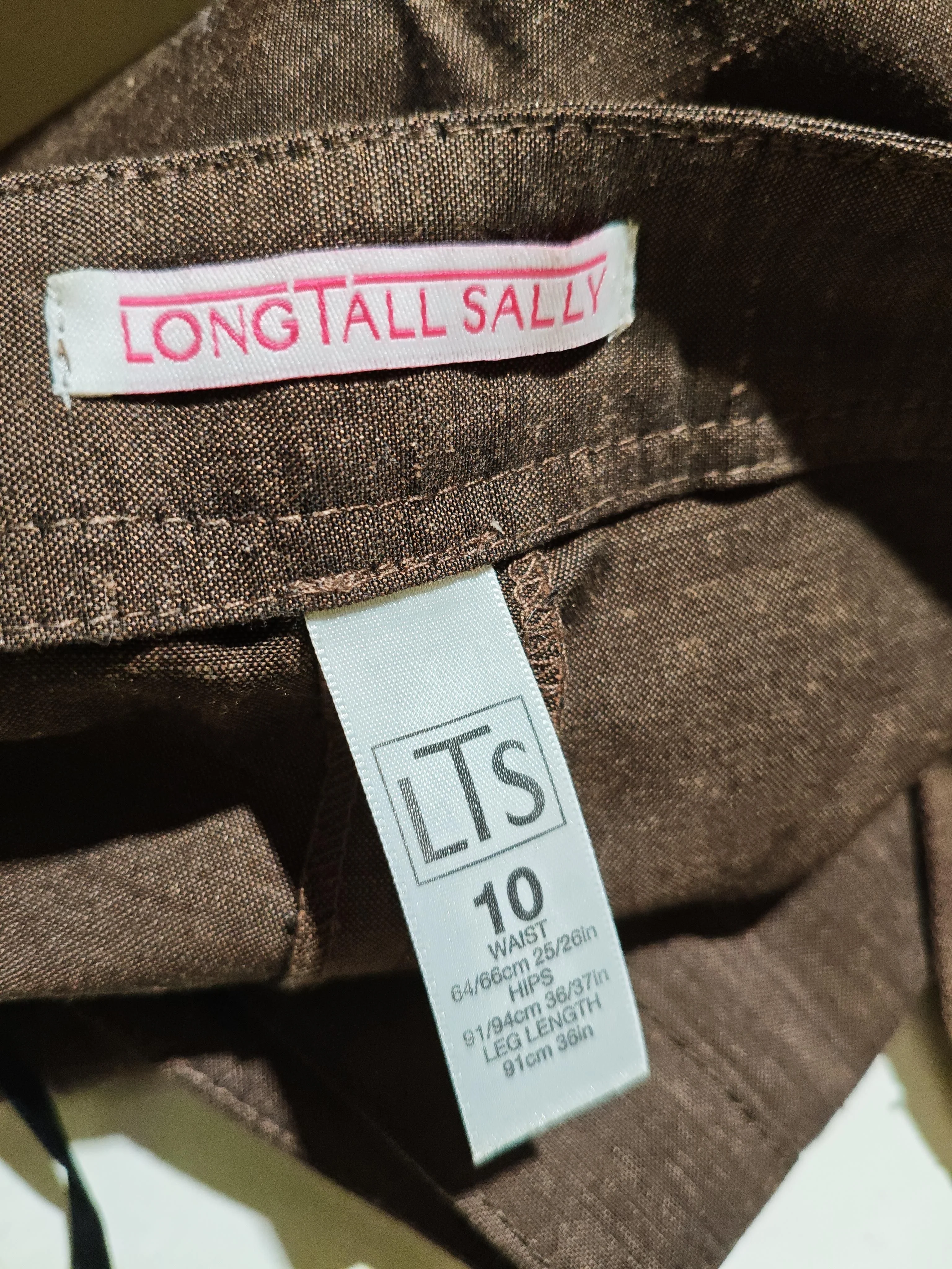 LTS - Long Tall Sally Women's Two Piece Suit UK 12 Brown Polyester - Image 7