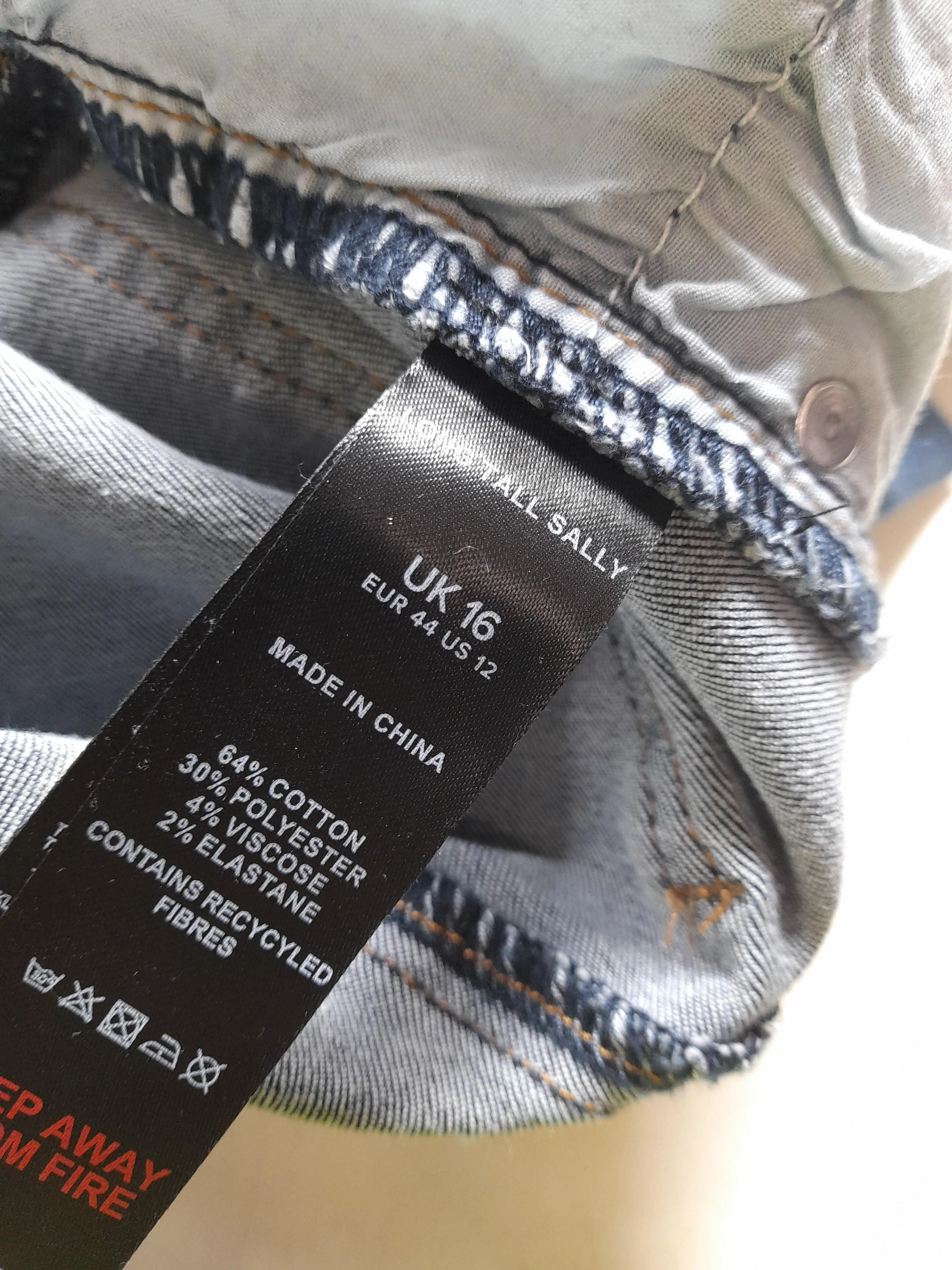 LTS Women's Jeans UK 16 Blue Cotton New with tags - Image 6