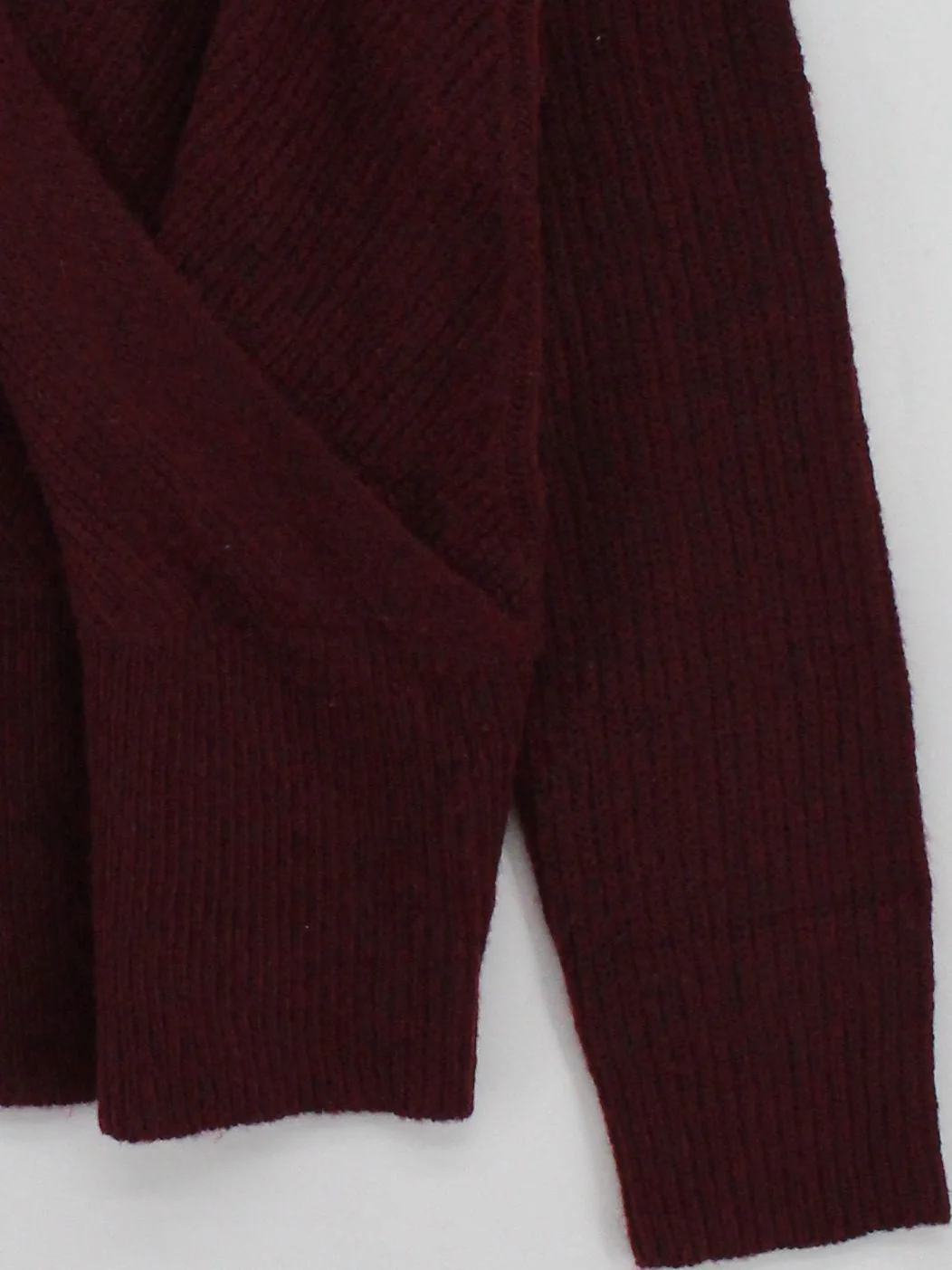LTS Women's Jumper UK 14 Red Acrylic with Polyester V-Neck Pullover - Image 4