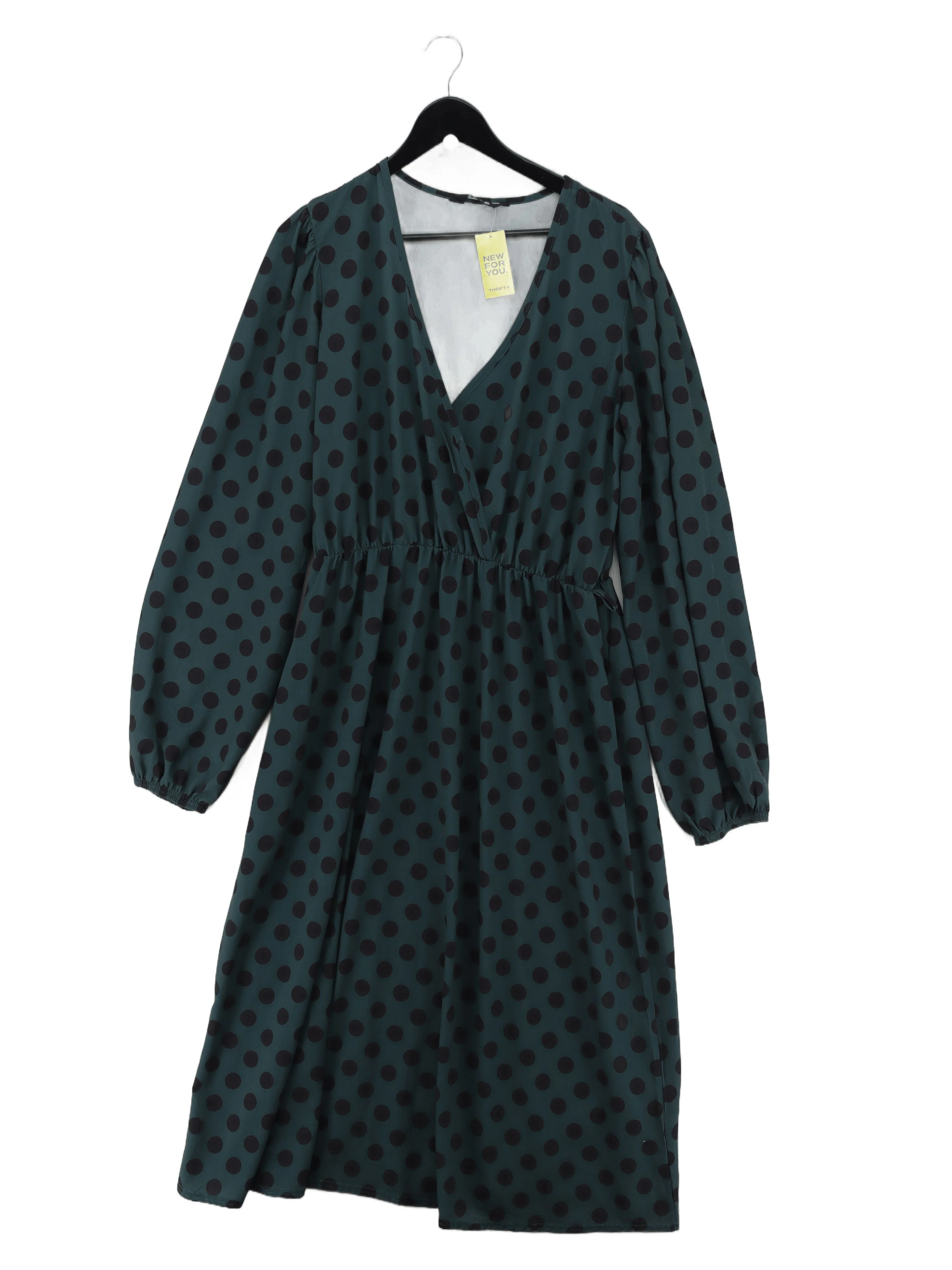 LTS Wrap Midi Dress UK14 in Green