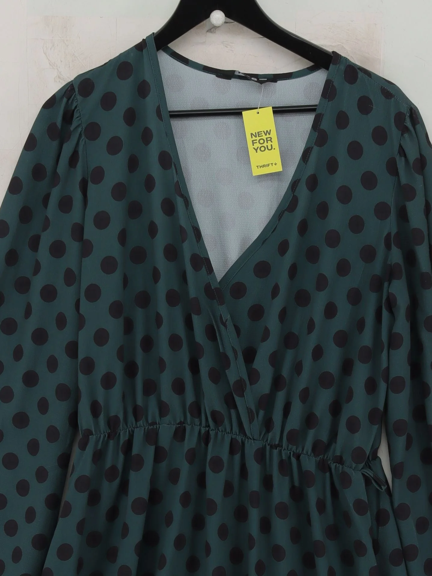 LTS Wrap Midi Dress UK14 in Green - Image 3