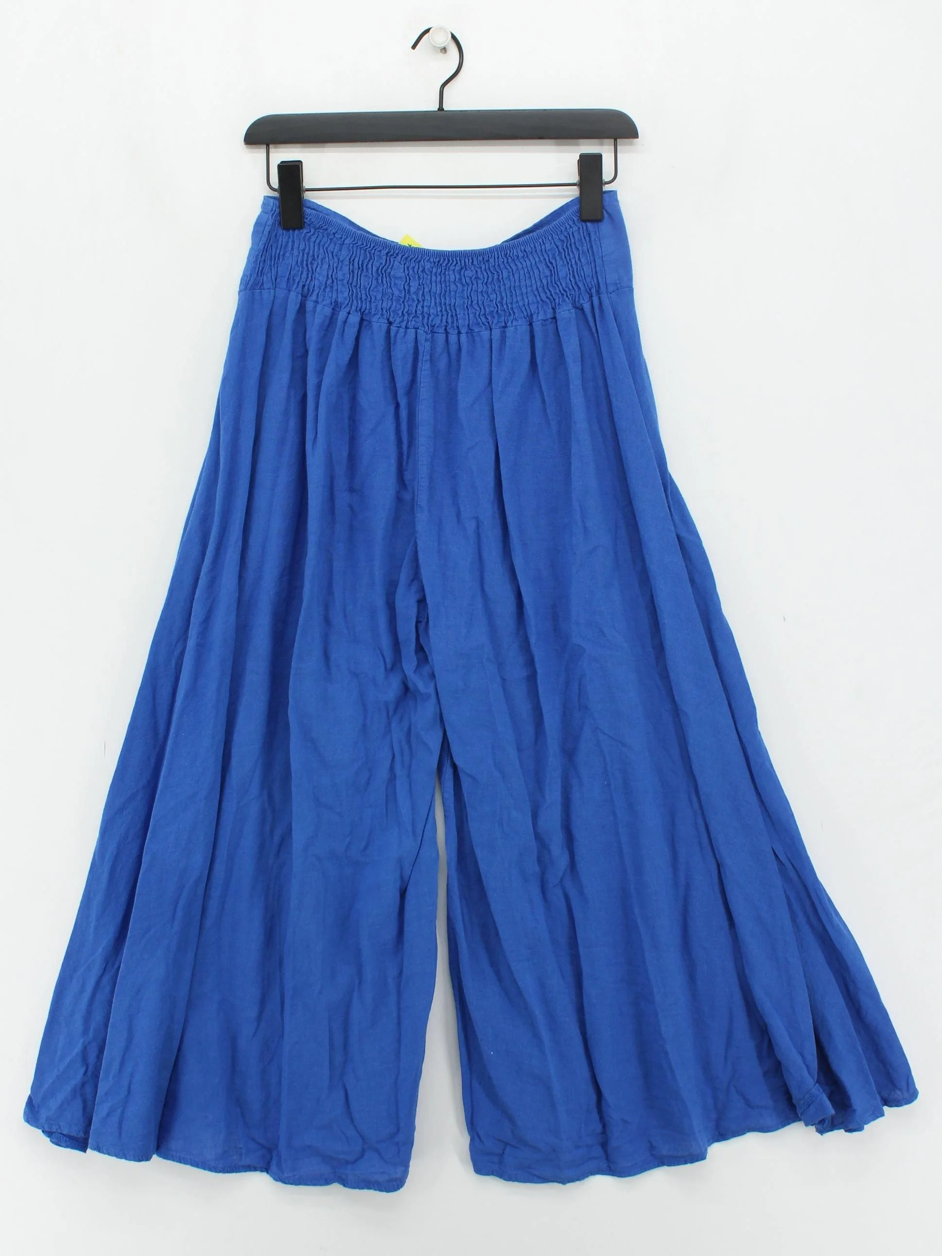 Luca Vanucci Women's Trousers L Blue Linen with Viscose Wide-Leg Sweatpants - Image 2