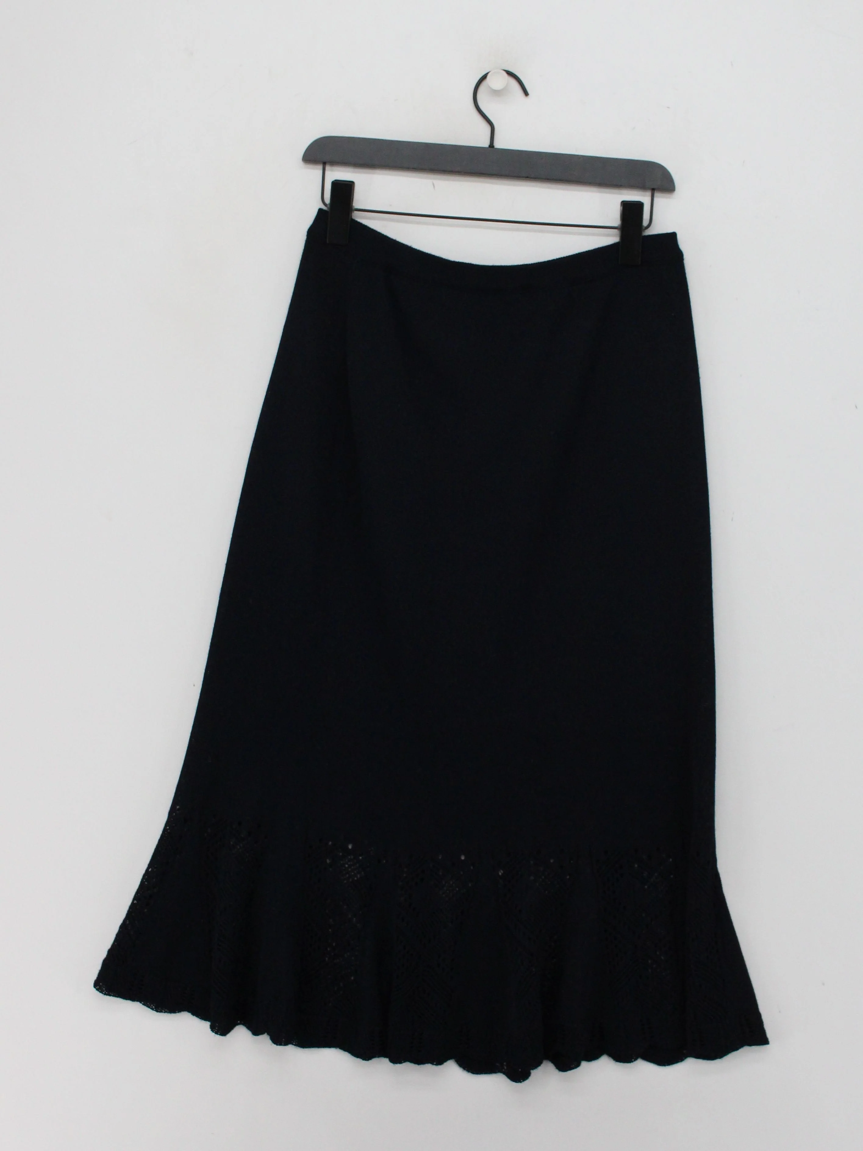 Lucia Women's Maxi Skirt UK 14 Black Viscose with Acrylic, Polyamide Long Maxi - Image 2