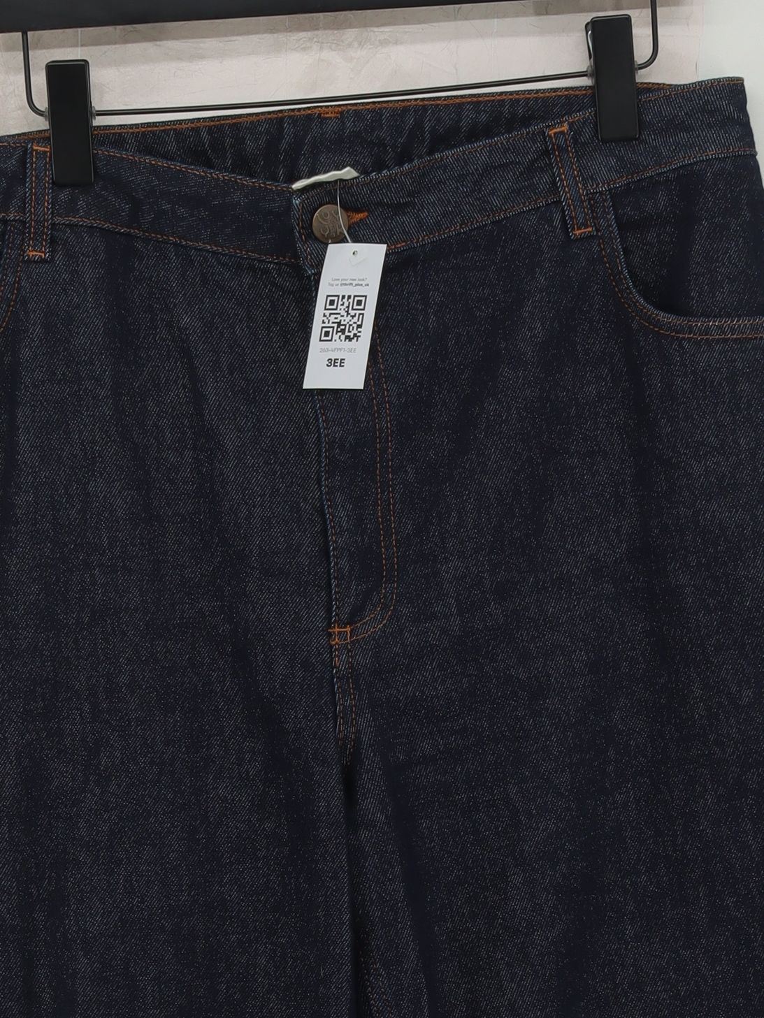 Lucy & Yak Men's Jeans L Blue 100% Cotton Wide-Leg - Image 3