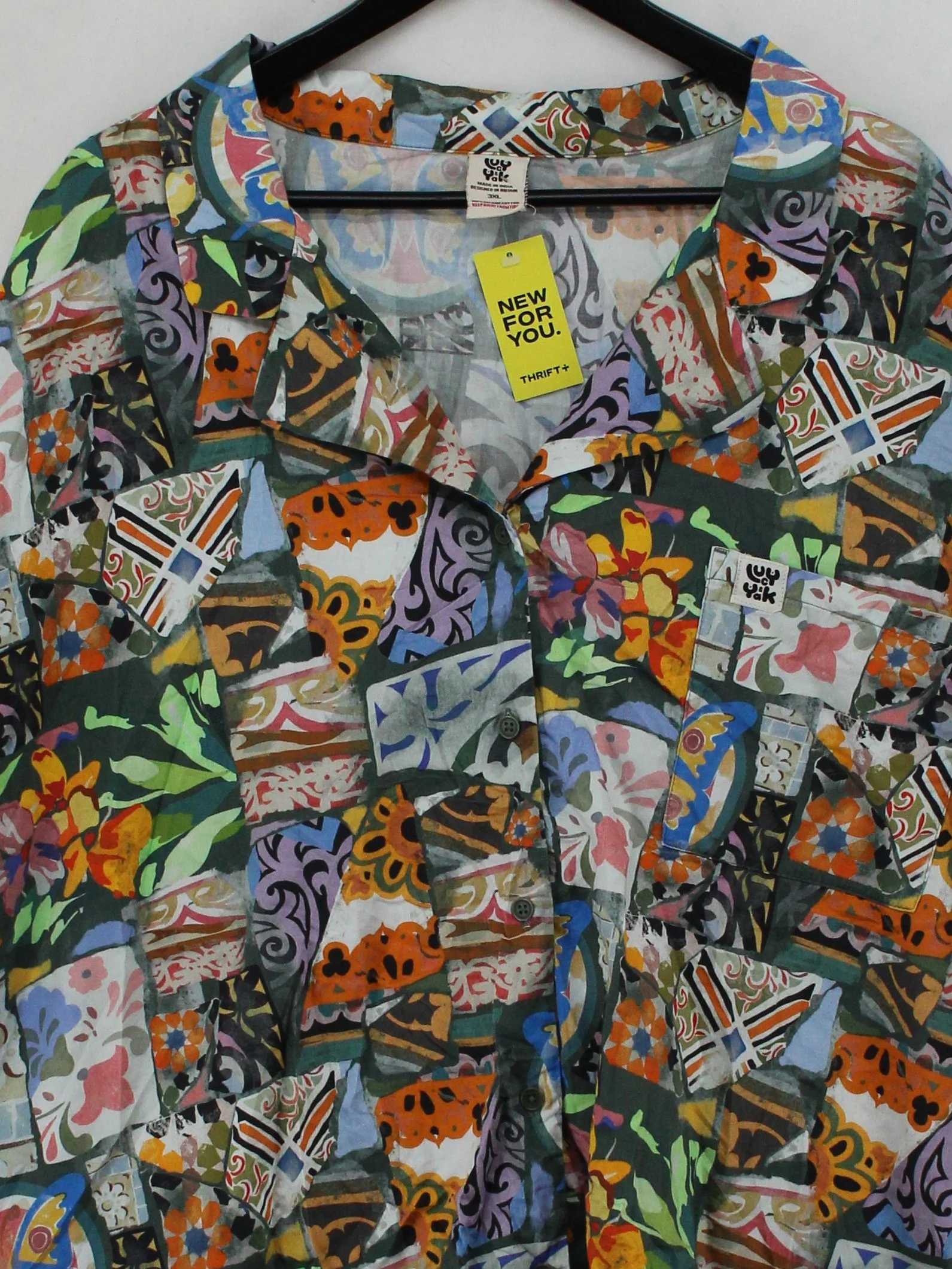 Lucy & Yak Men's Shirt XXXL Multi Graphic 100% Cotton Basic - Image 3