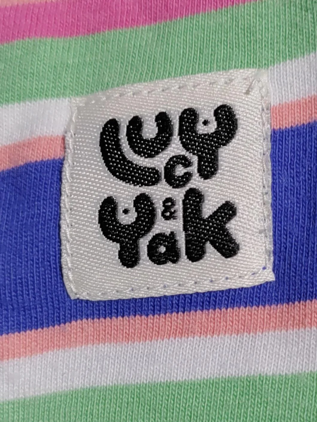 Lucy & Yak Men's T-Shirt L Multi Striped 100% Cotton Basic - Image 6