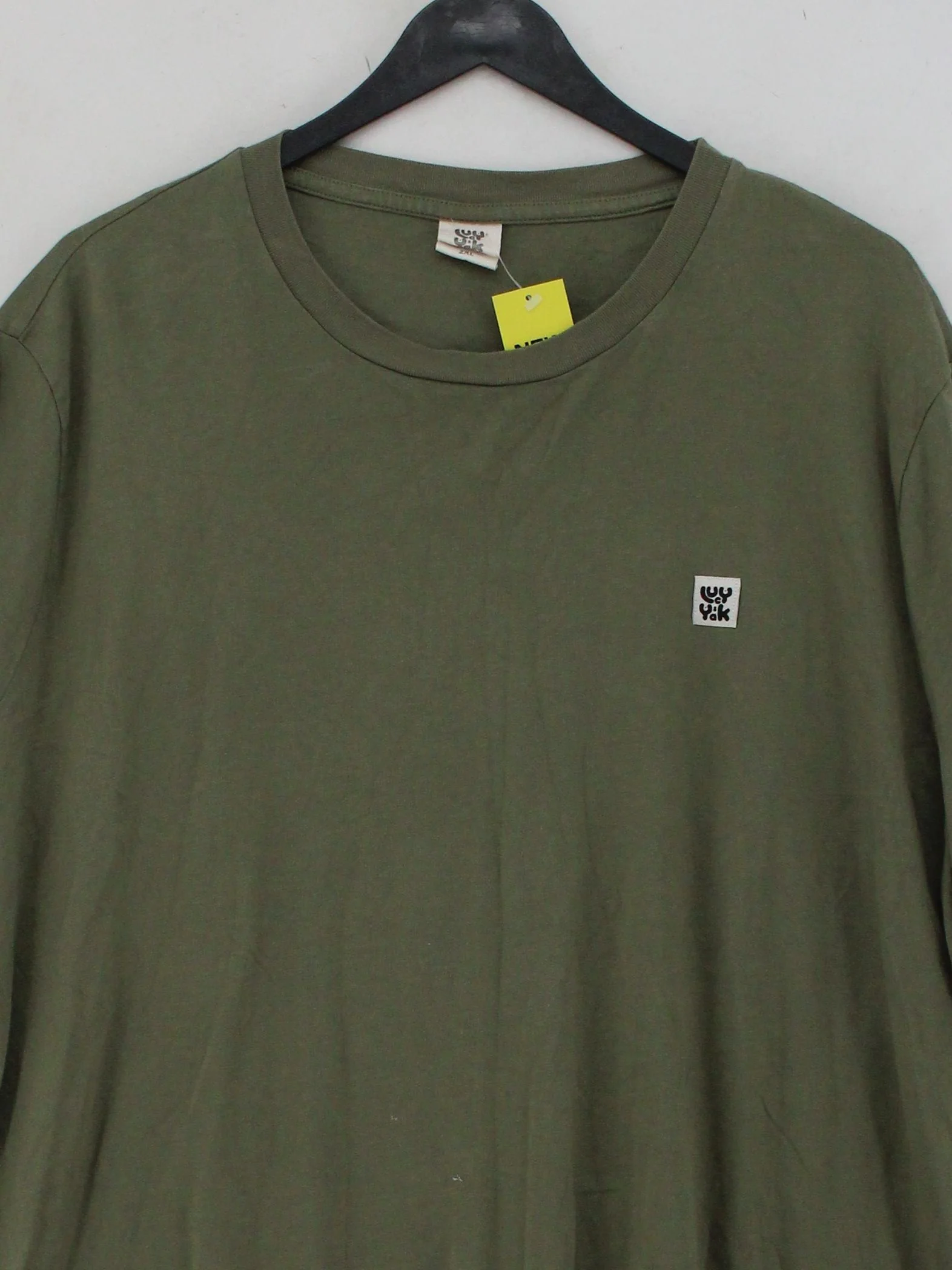 Lucy & Yak Men's T-Shirt XXL Green 100% Cotton Basic - Image 3