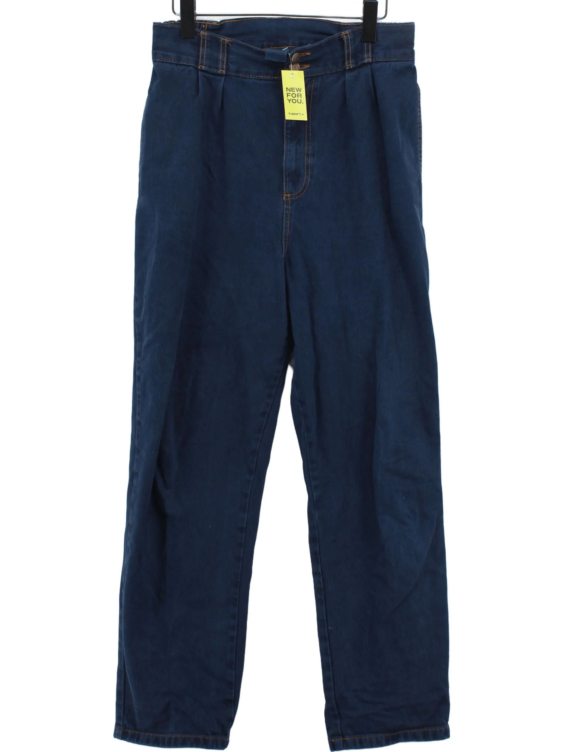Lucy & Yak Men's Trousers M Blue 100% Cotton Tapered Chino