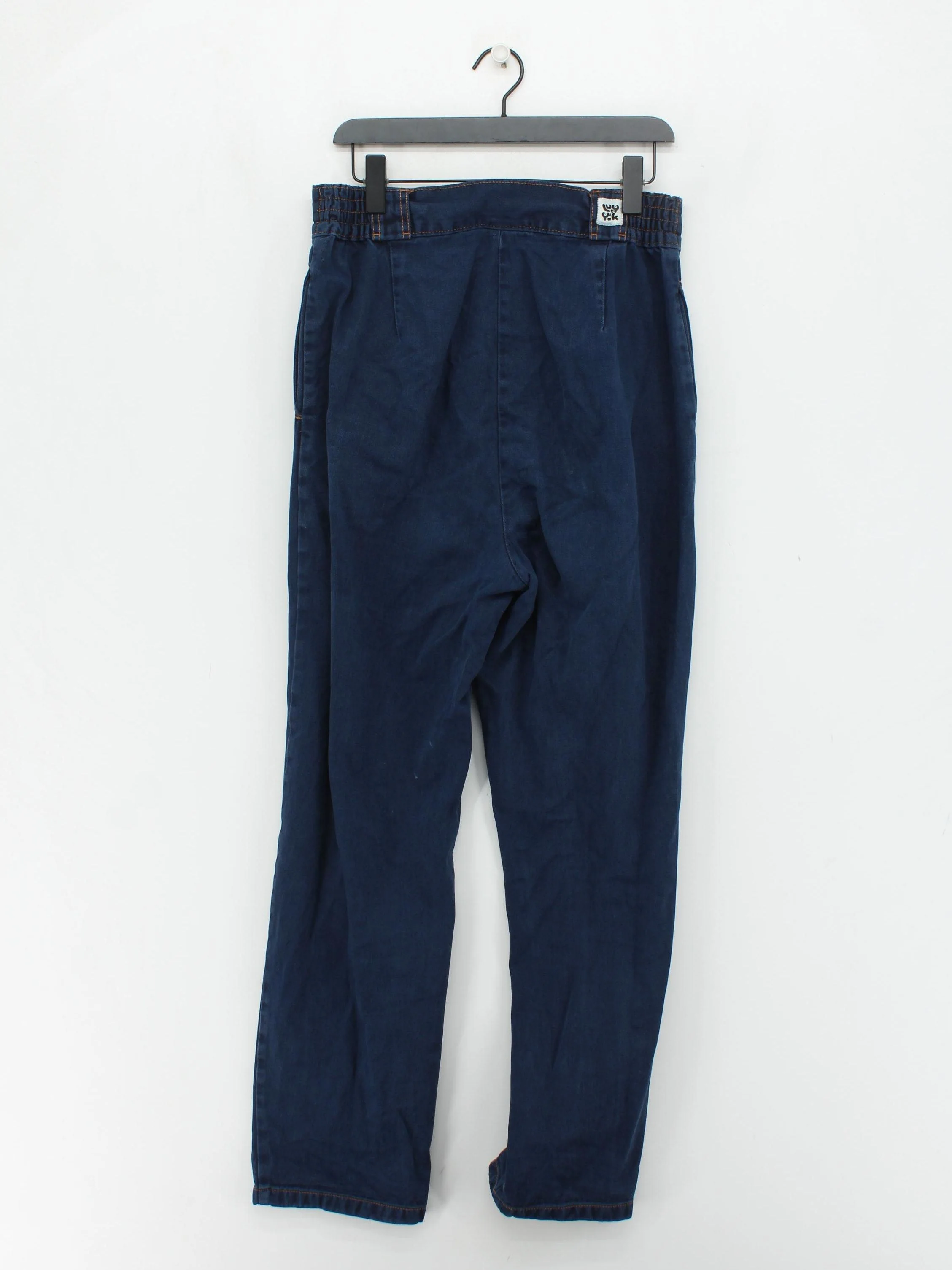 Lucy & Yak Men's Trousers M Blue 100% Cotton Tapered Chino - Image 2