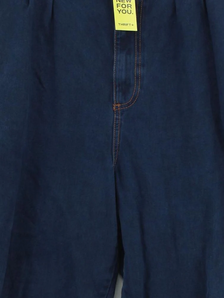Lucy & Yak Men's Trousers M Blue 100% Cotton Tapered Chino - Image 3