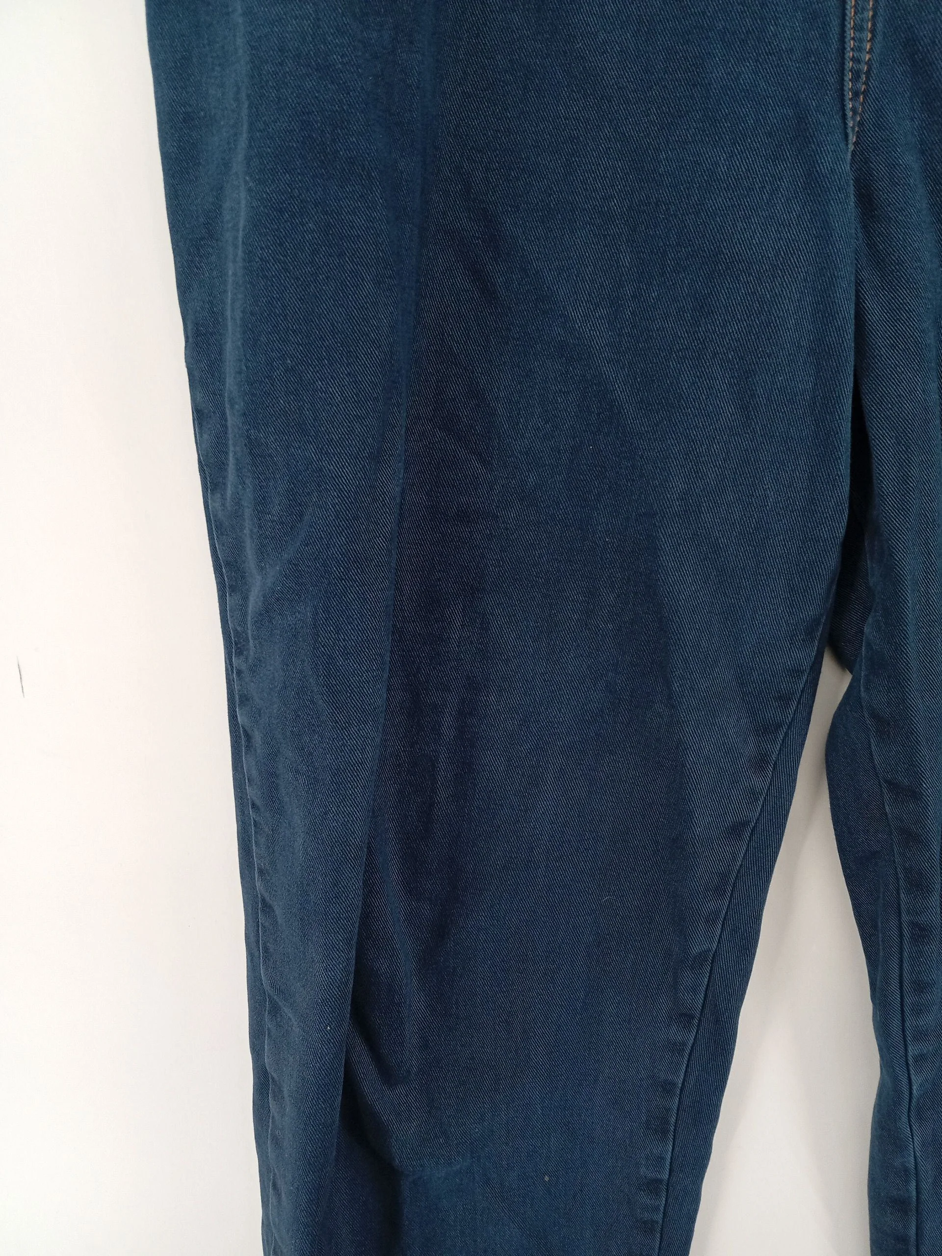 Lucy & Yak Men's Trousers M Blue 100% Cotton Tapered Chino - Image 5