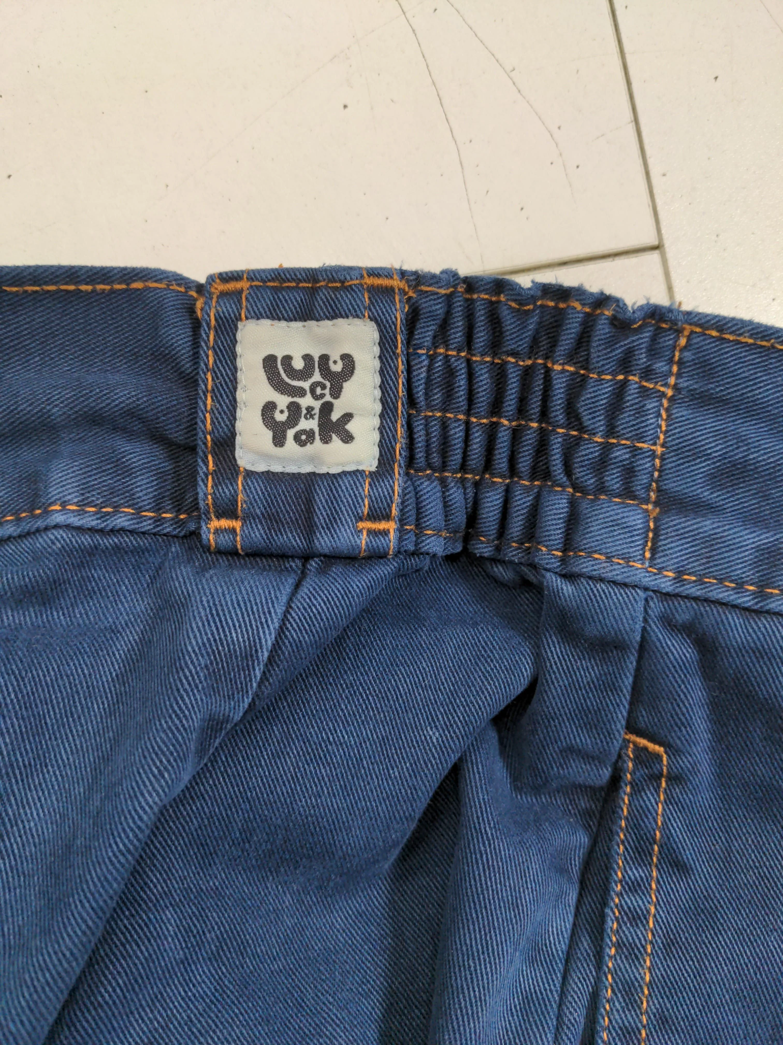 Lucy & Yak Men's Trousers M Blue 100% Cotton Tapered Chino - Image 6